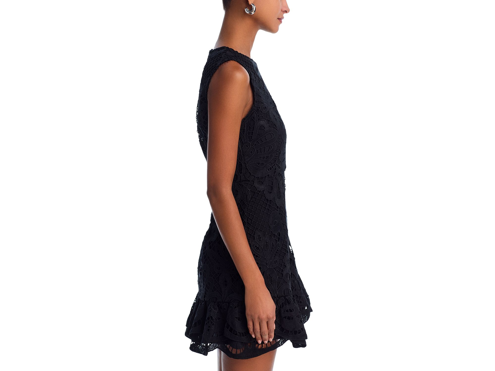 Lace Flounce Sleeveless Dress - Exclusive — Image 5