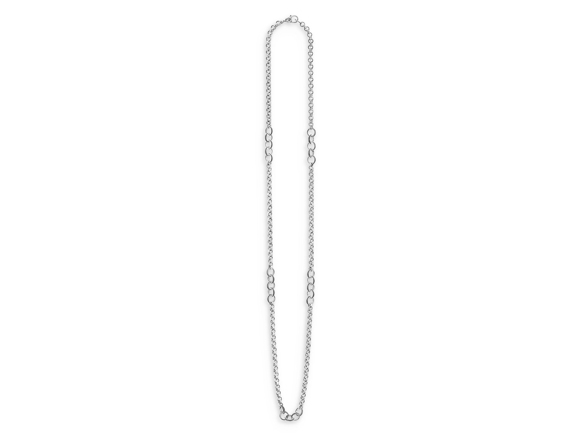 Sterling Signature Caviar Station Necklace, 34" — Image 5