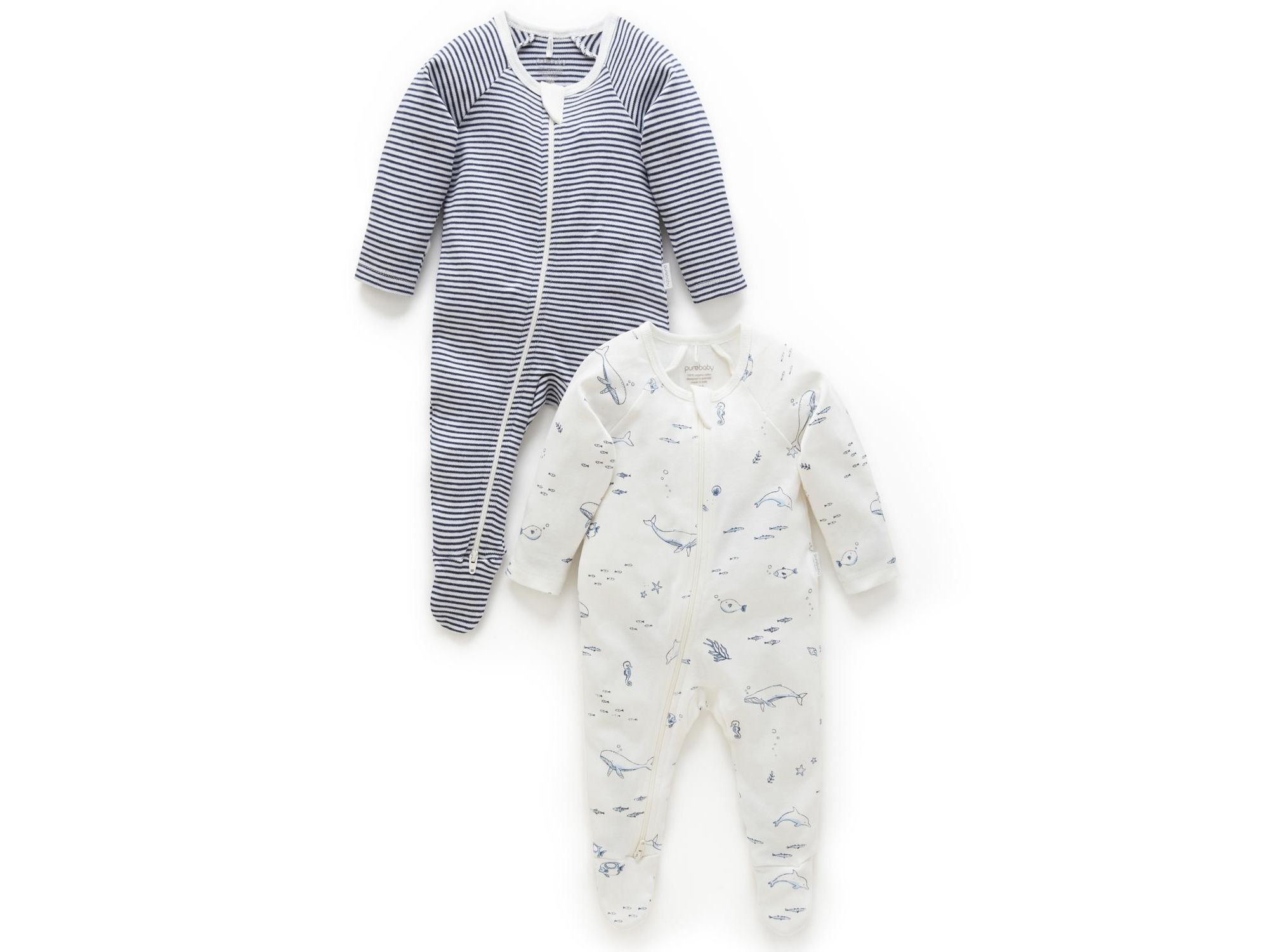 Boys' 2 Pack Zip Footie - Baby - Image 1