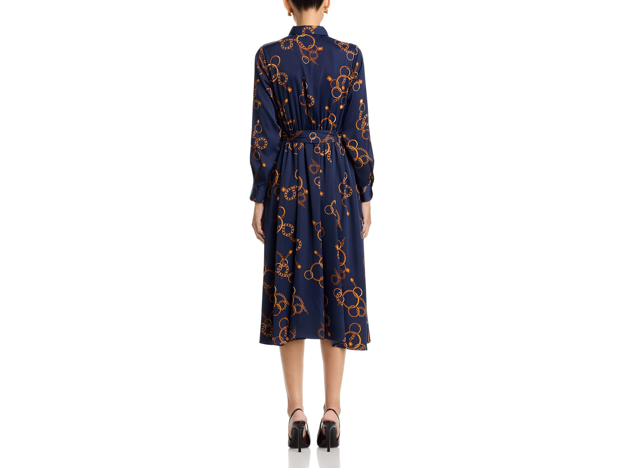 Half Placket Button Down Midi Dress — Image 4
