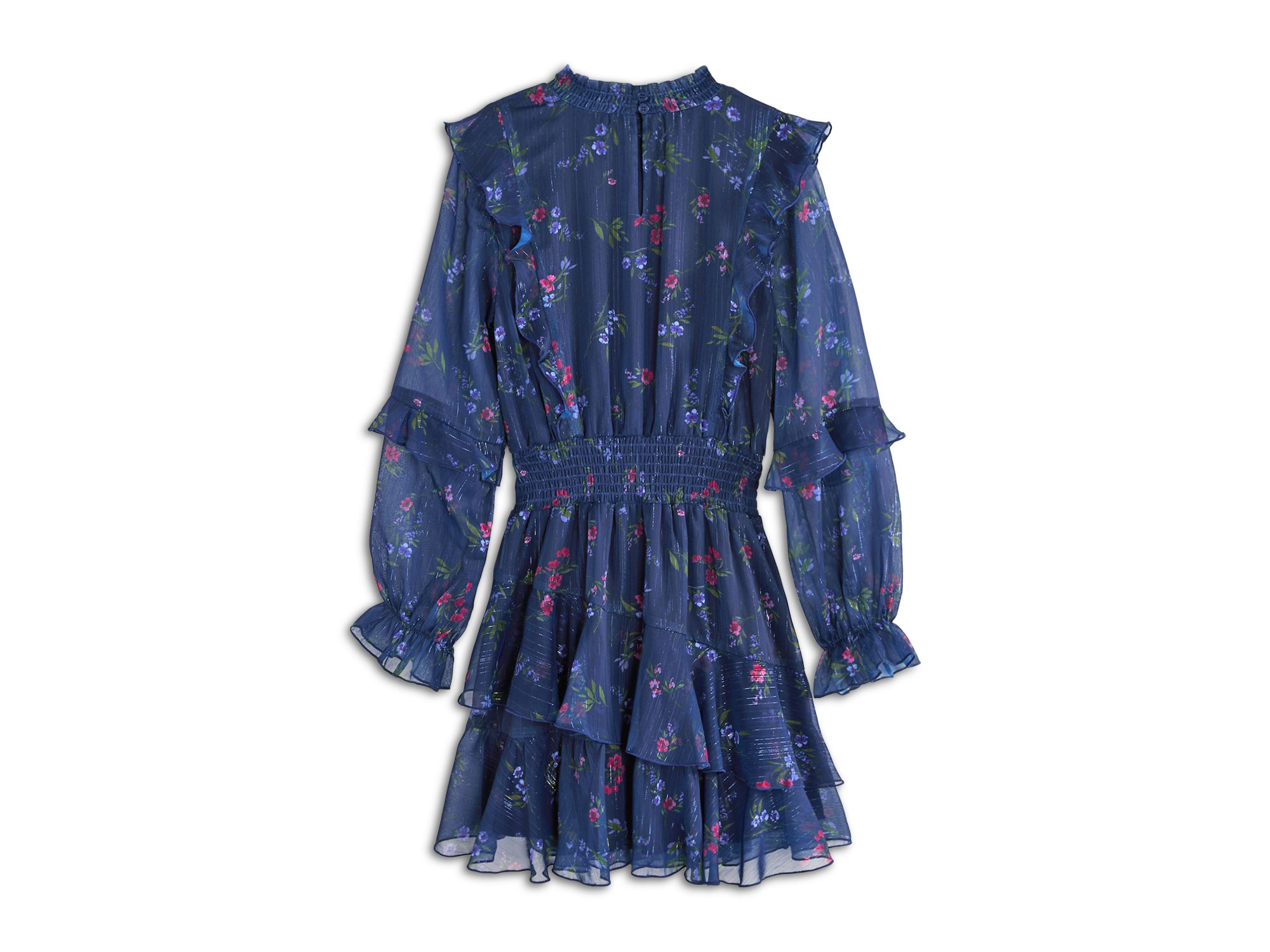 Girls' Long Sleeve Ruffle Dress, Little Kid, Big Kid - Exclusive — Image 3