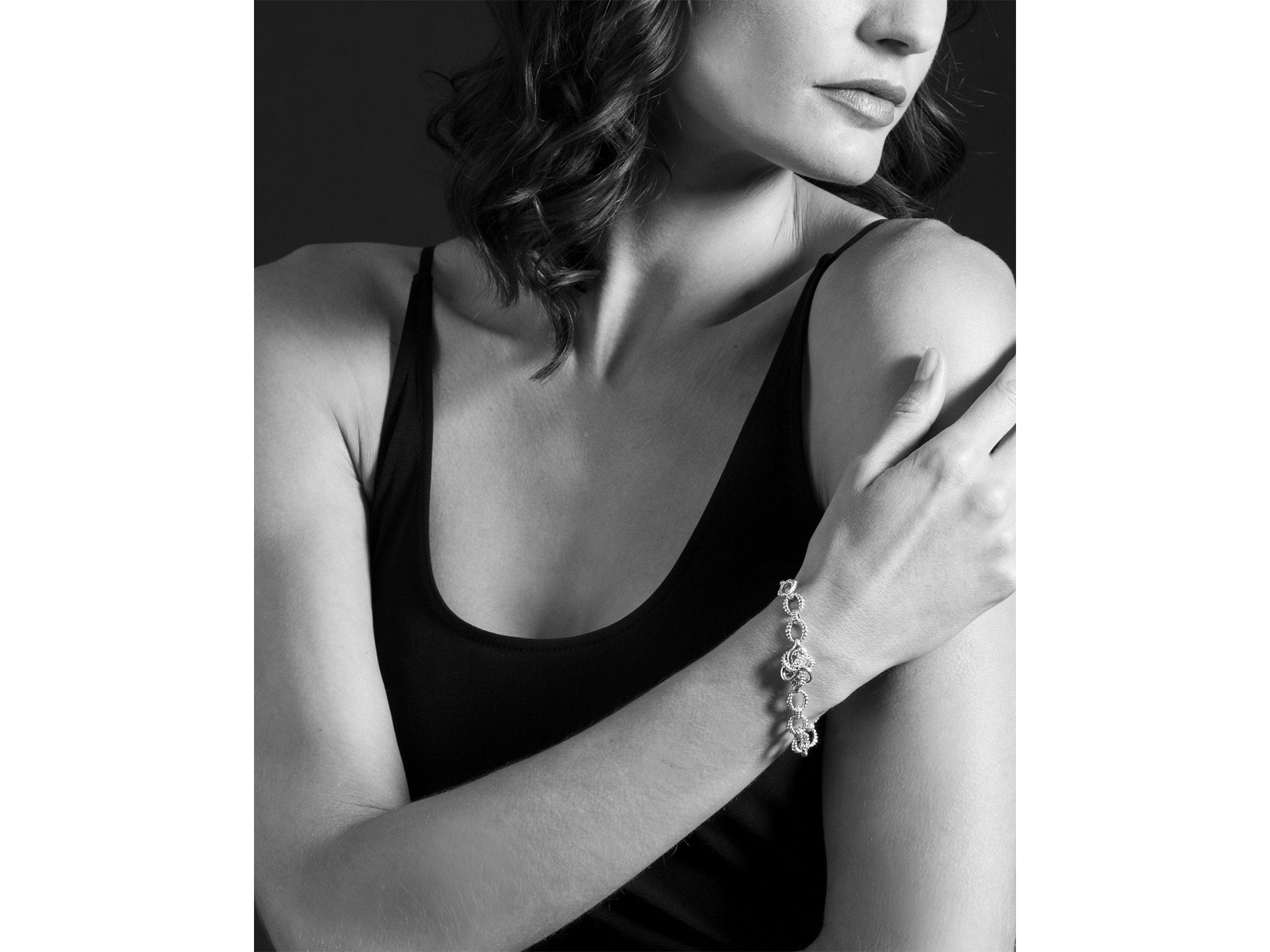 Sterling Love Knot Link Bracelet — Image 3