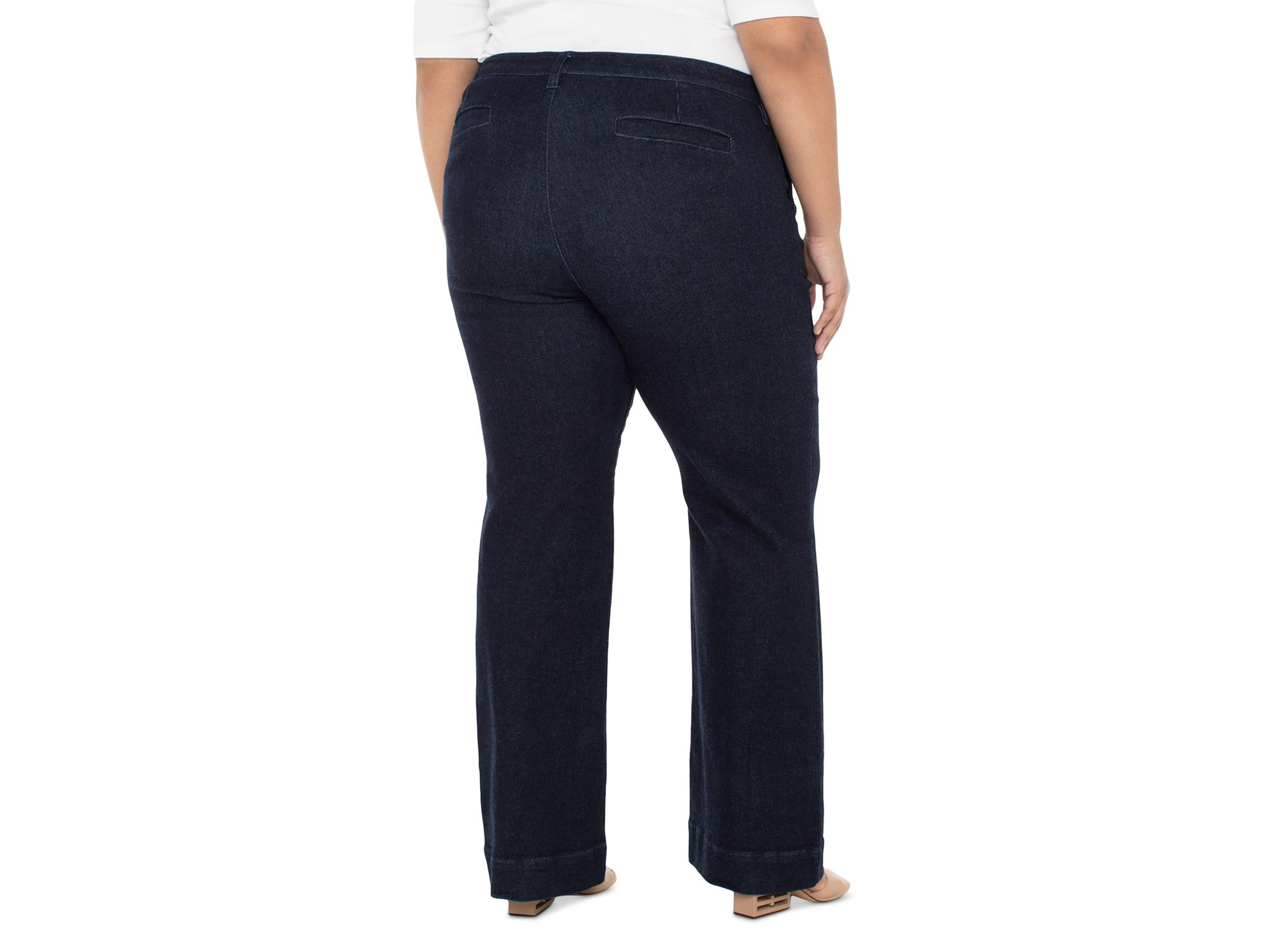 Pintuck Bootcut Pants — Image 3