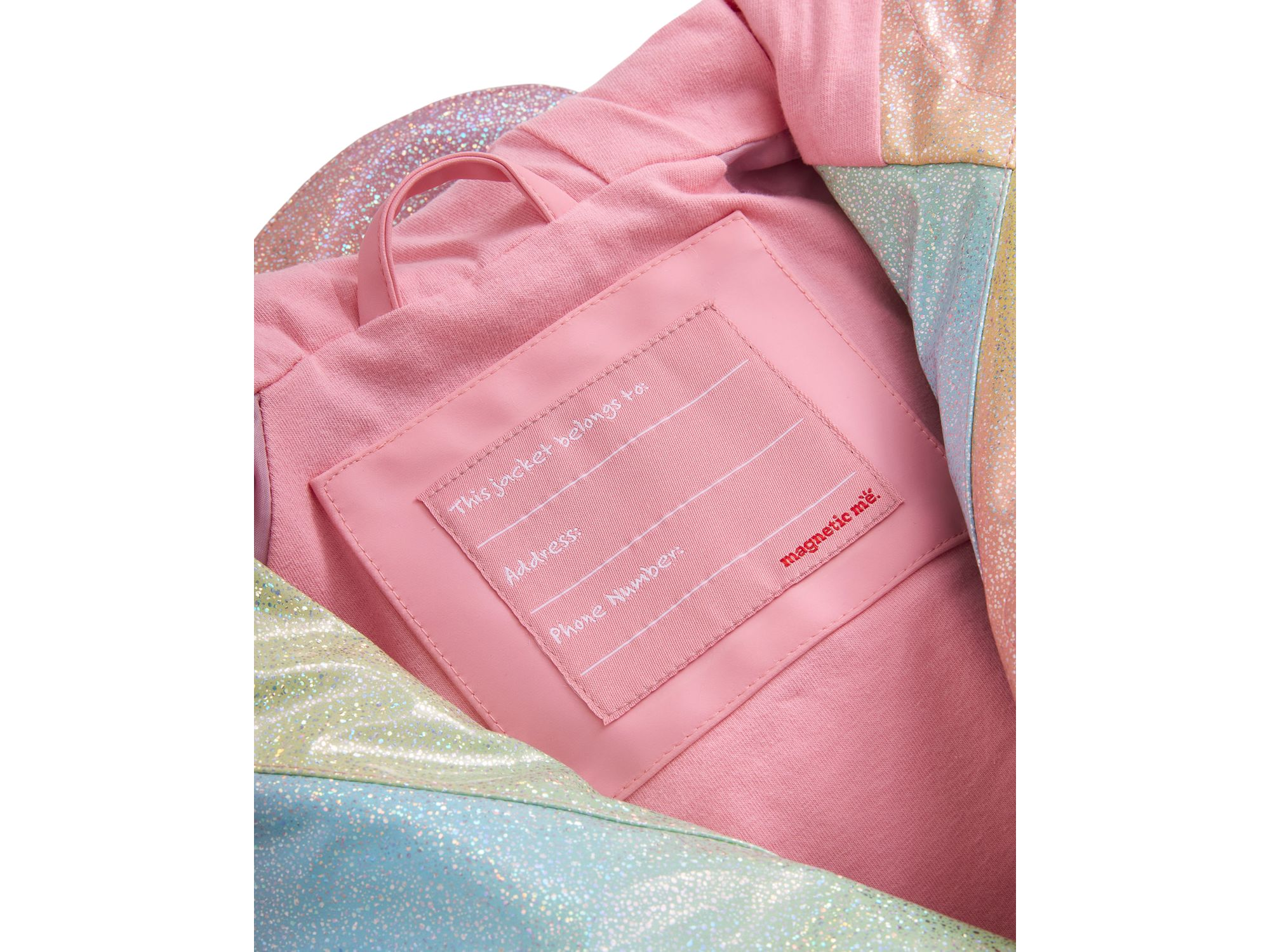Girls' Unicorn Sparkle Print Magnetic Raincoat - Little Kid, Big Kid — Image 4