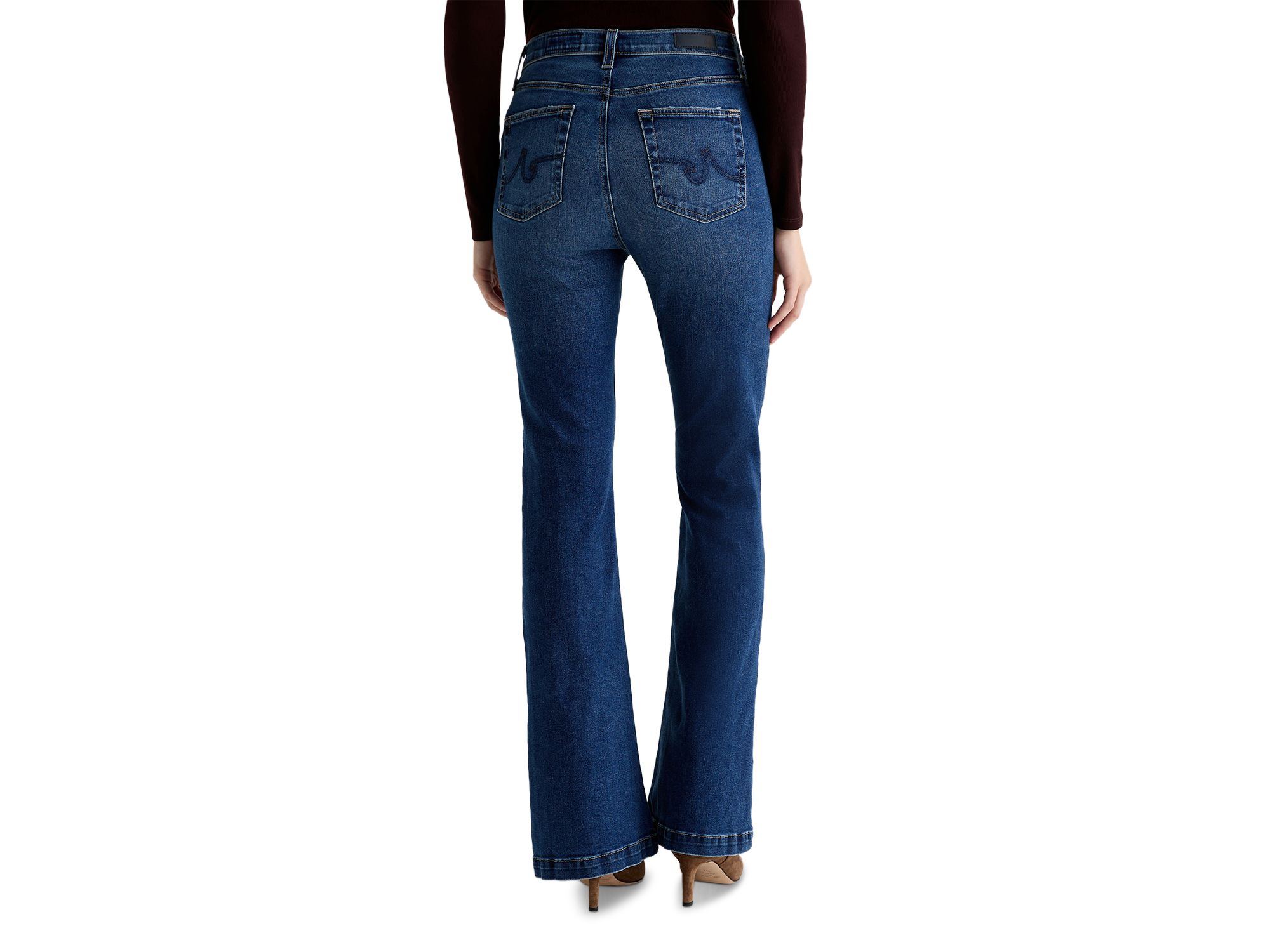 Madi High Rise Flare Jeans in Forgotten — Image 6