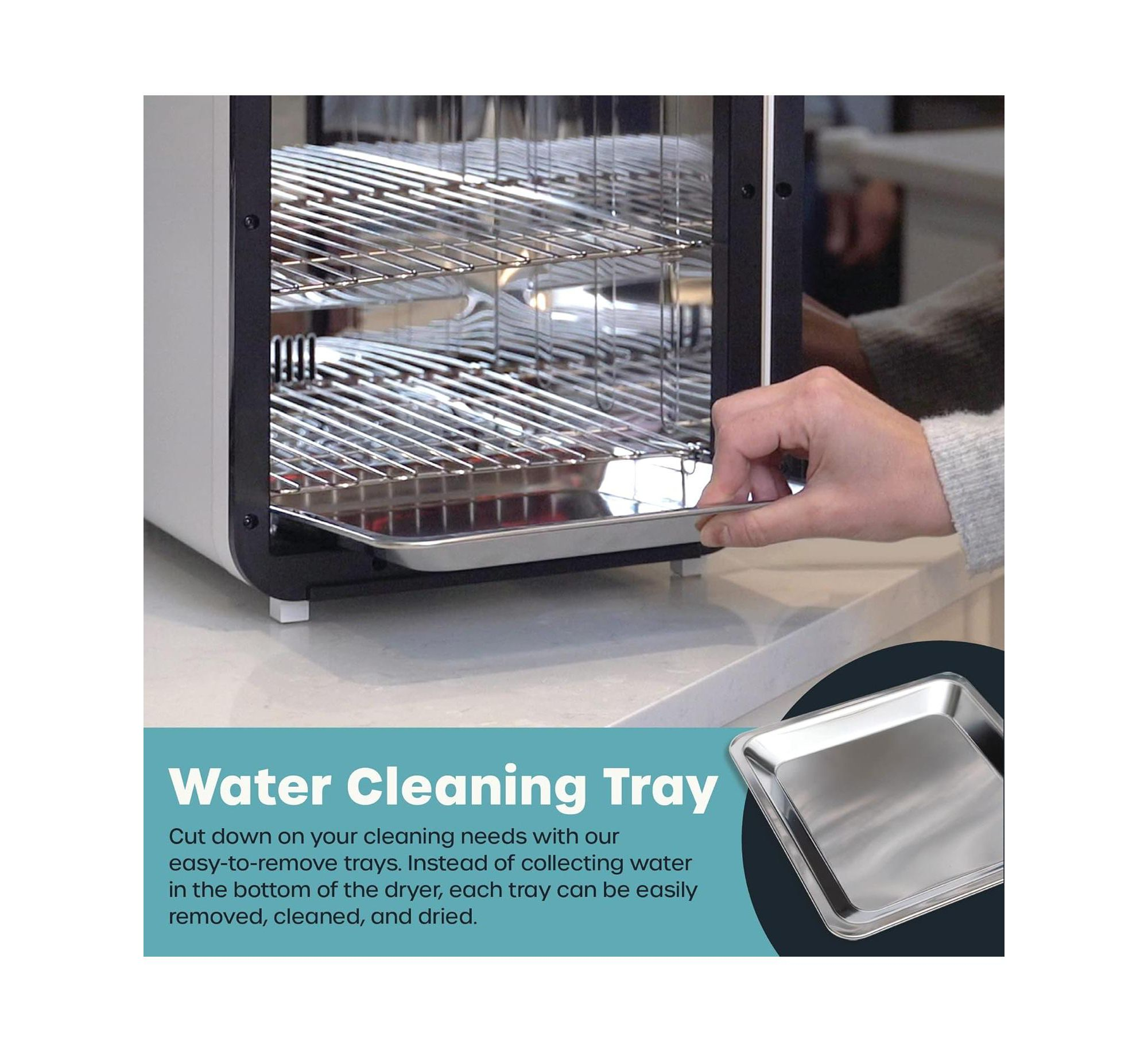 LED Sanitizer & Dryer Ultra Sanitize Dry Storage — Image 3