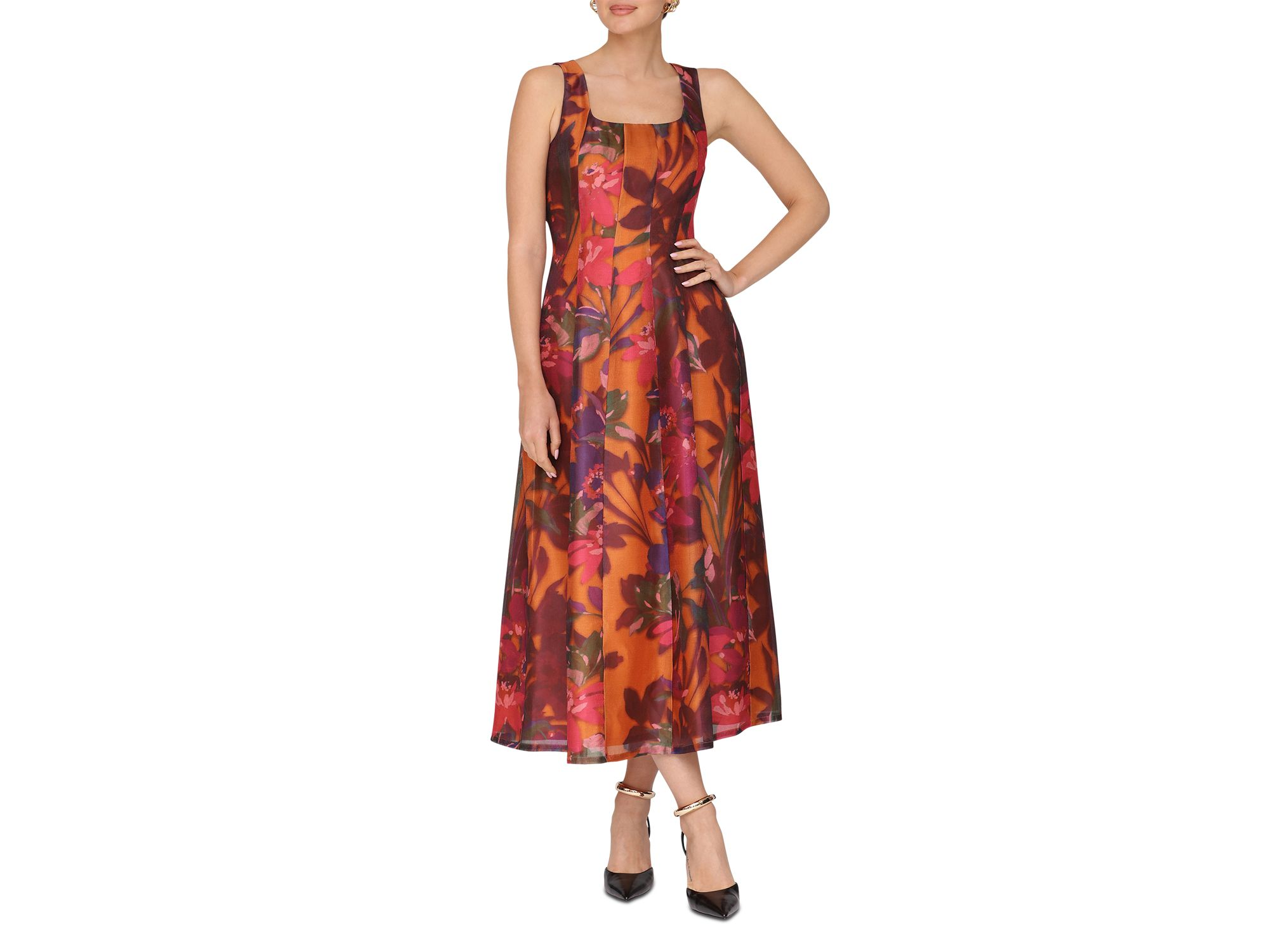 Paneled Midi Dress — Image 7