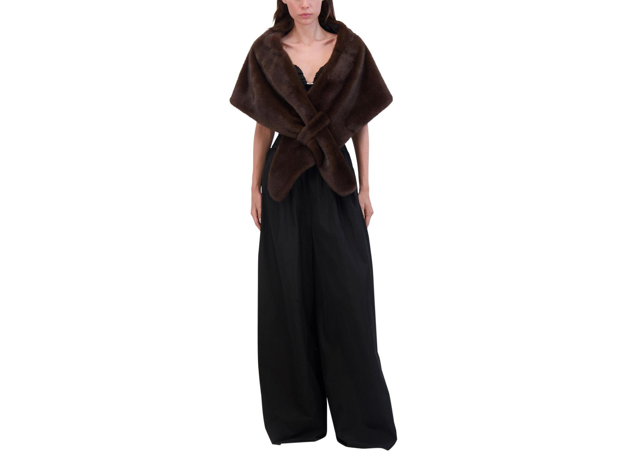 Faux Fur Mink Stole — Image 3
