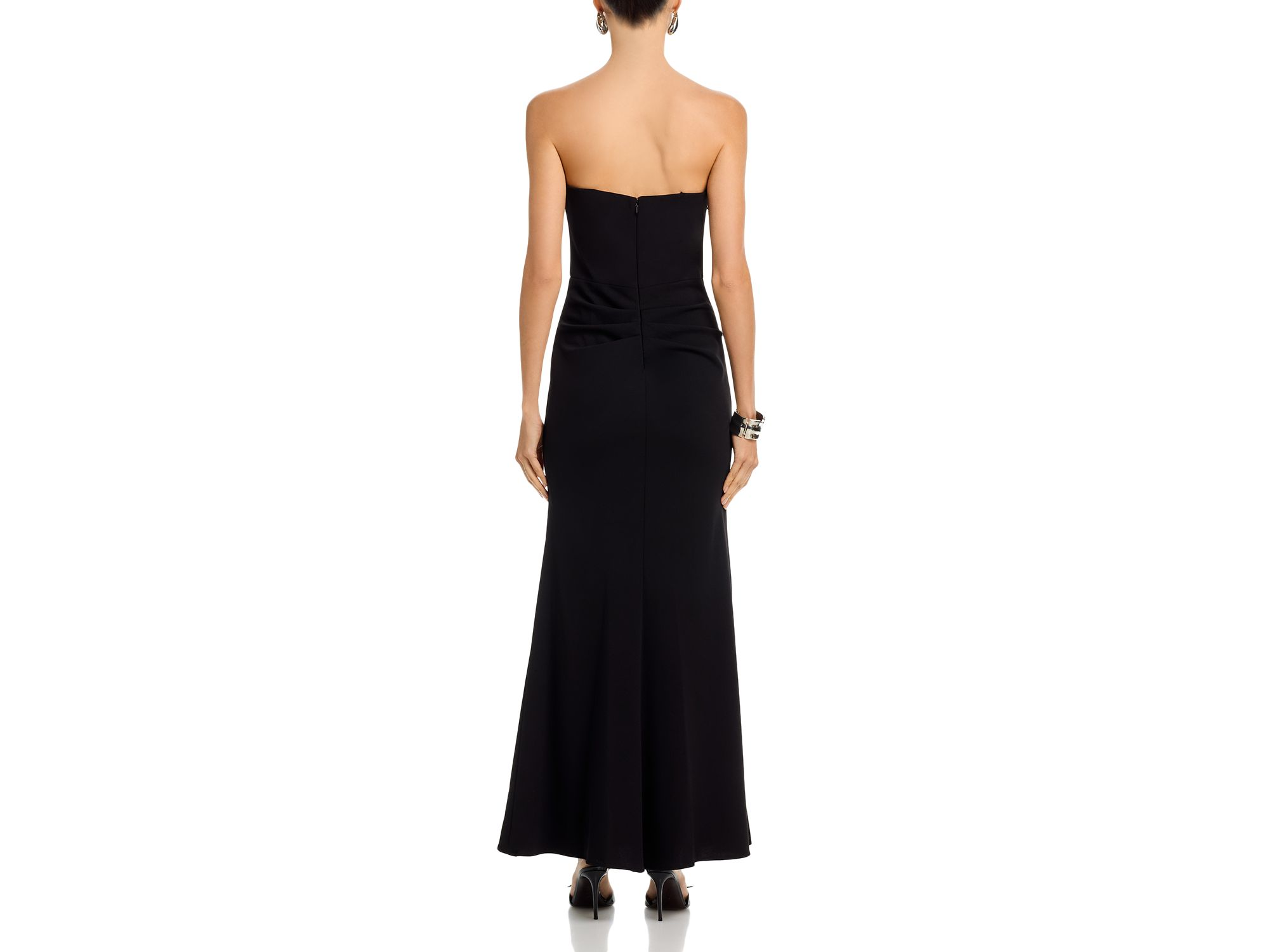 Strapless Scuba Crepe Dress - Exclusive — Image 4