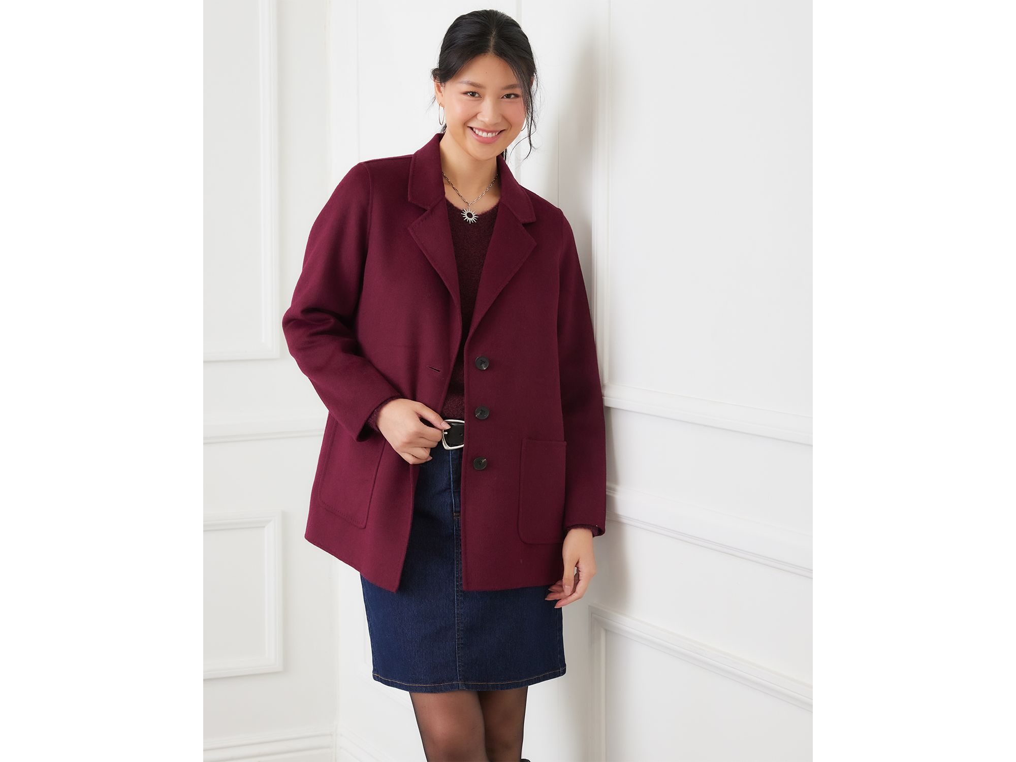 Oversized Brushed Blazer — Image 4