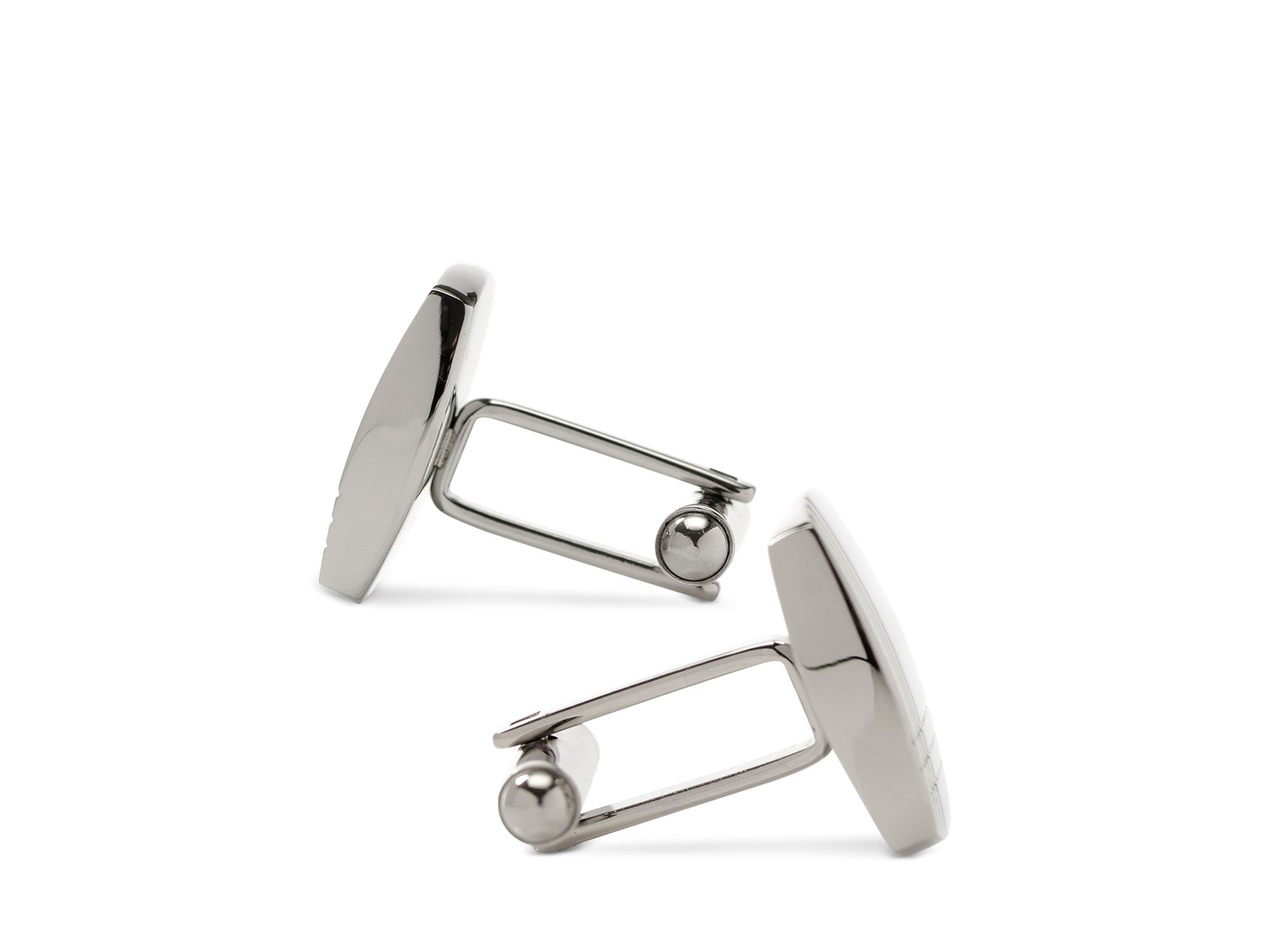 Tartan Plaid Stainless Steel Cufflinks — Image 3