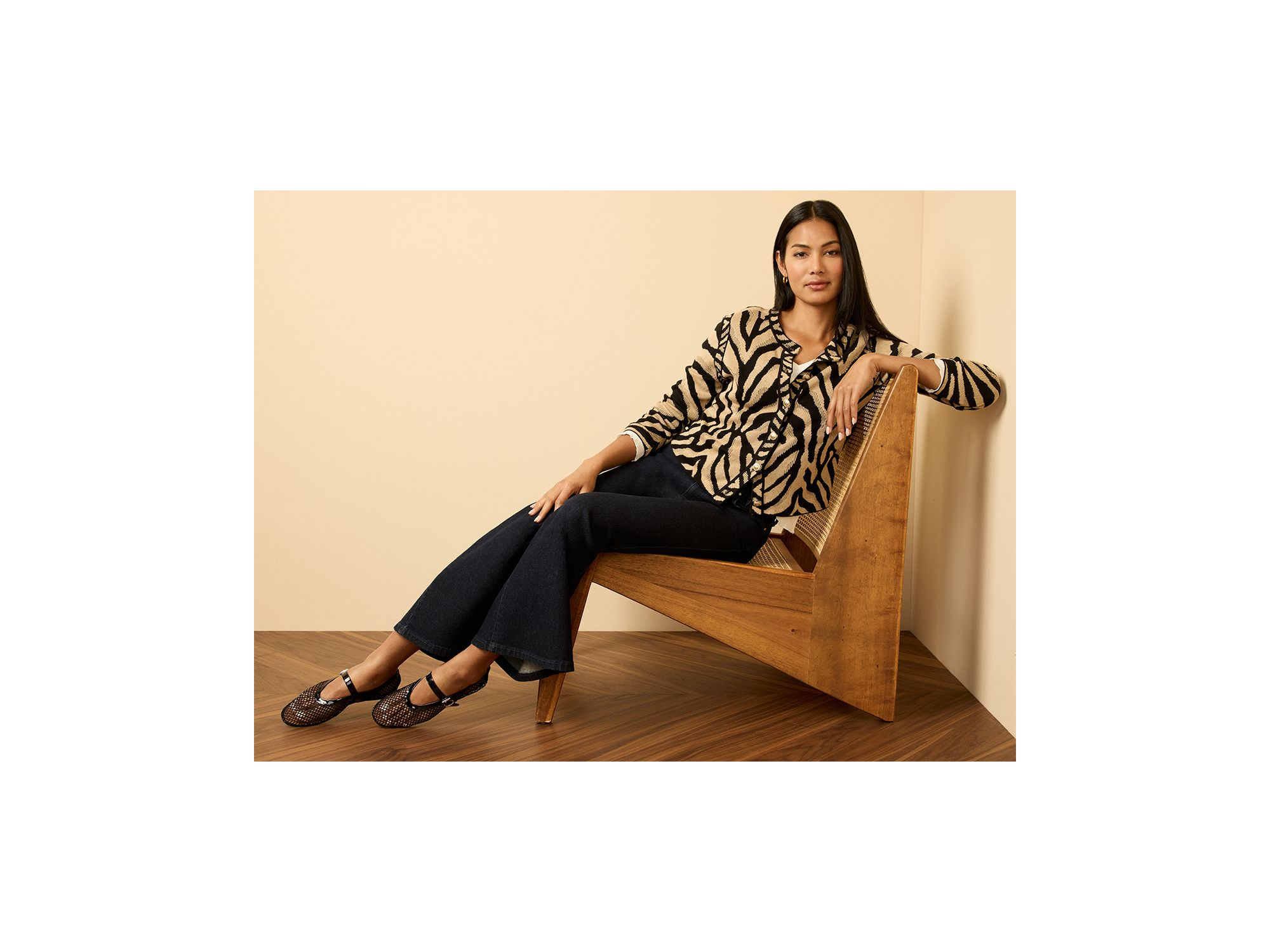 Animal Jacquard Cardigan — Image 9