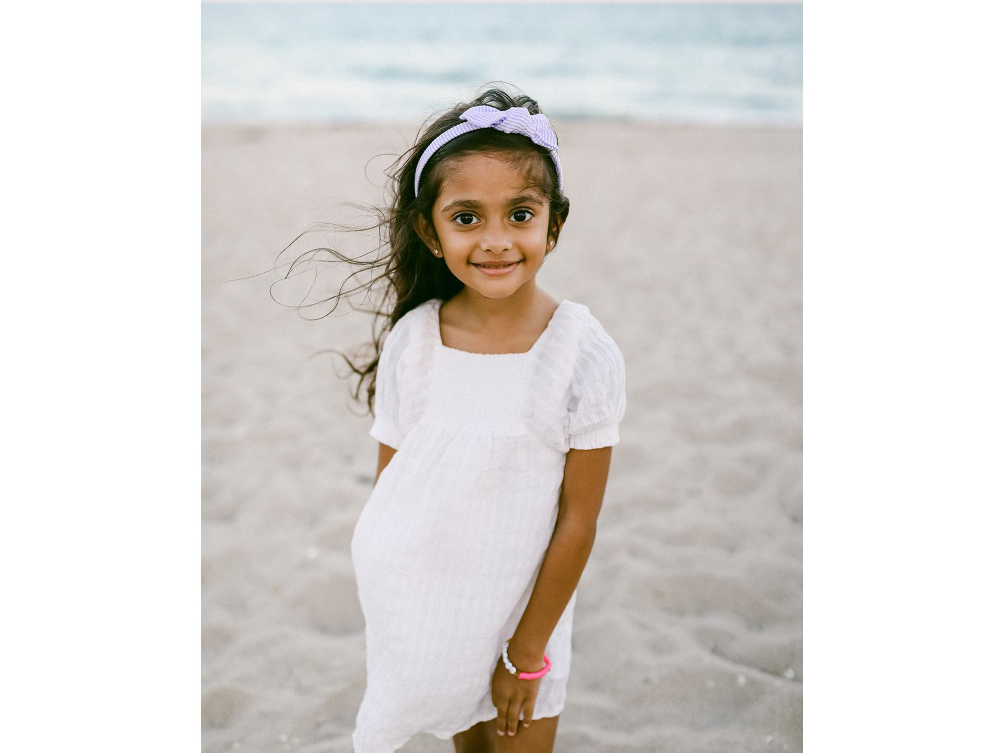 Girls' Lilly Lavender Seersucker Bow Headband - Little Kid, Big Kid — Image 3