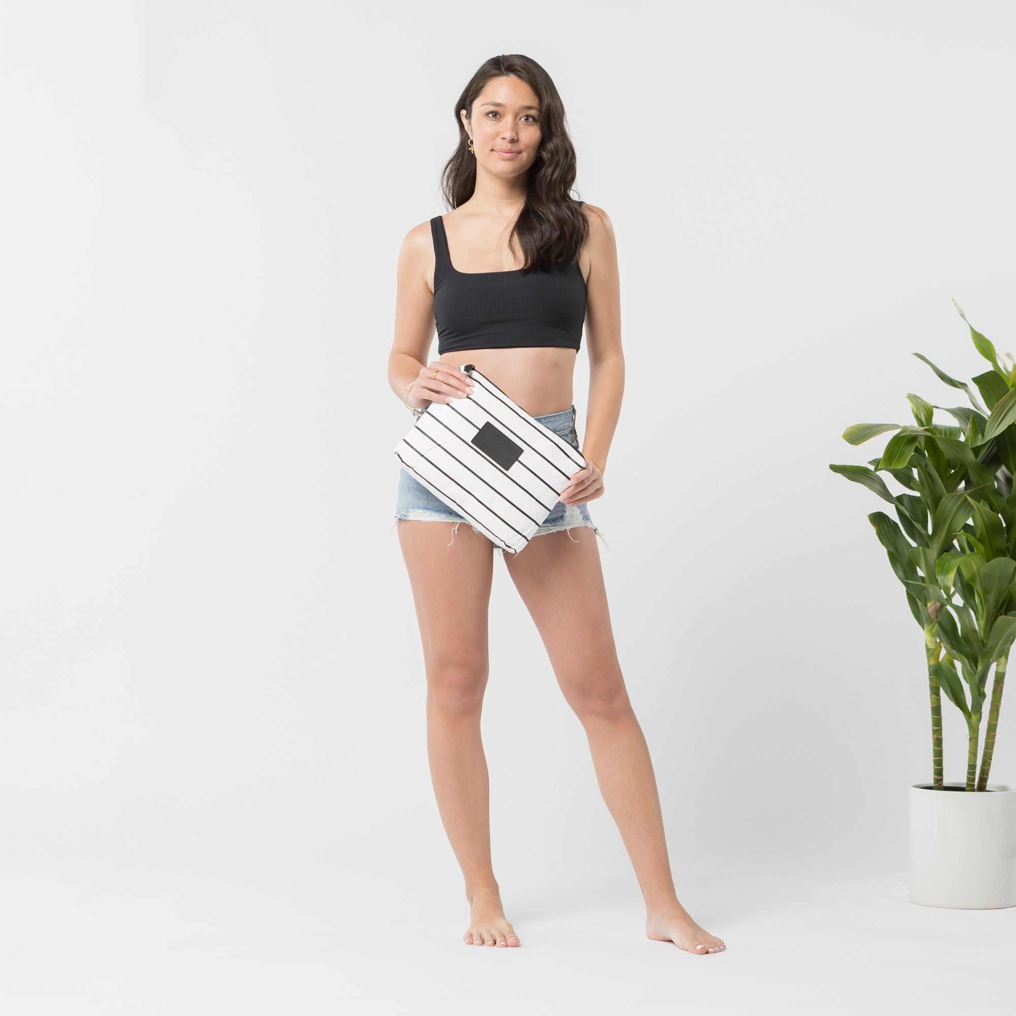 Pinstripe Mid Pouch — Image 4