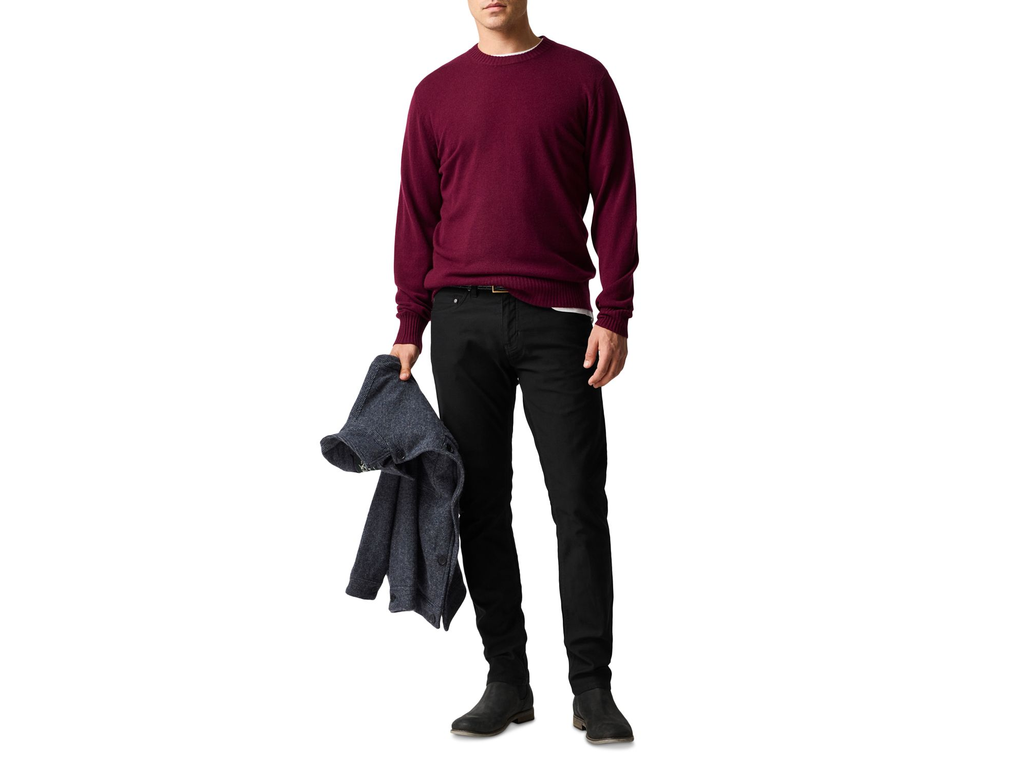 Stewart Island Wool & Cashmere Crewneck Sweater — Image 6