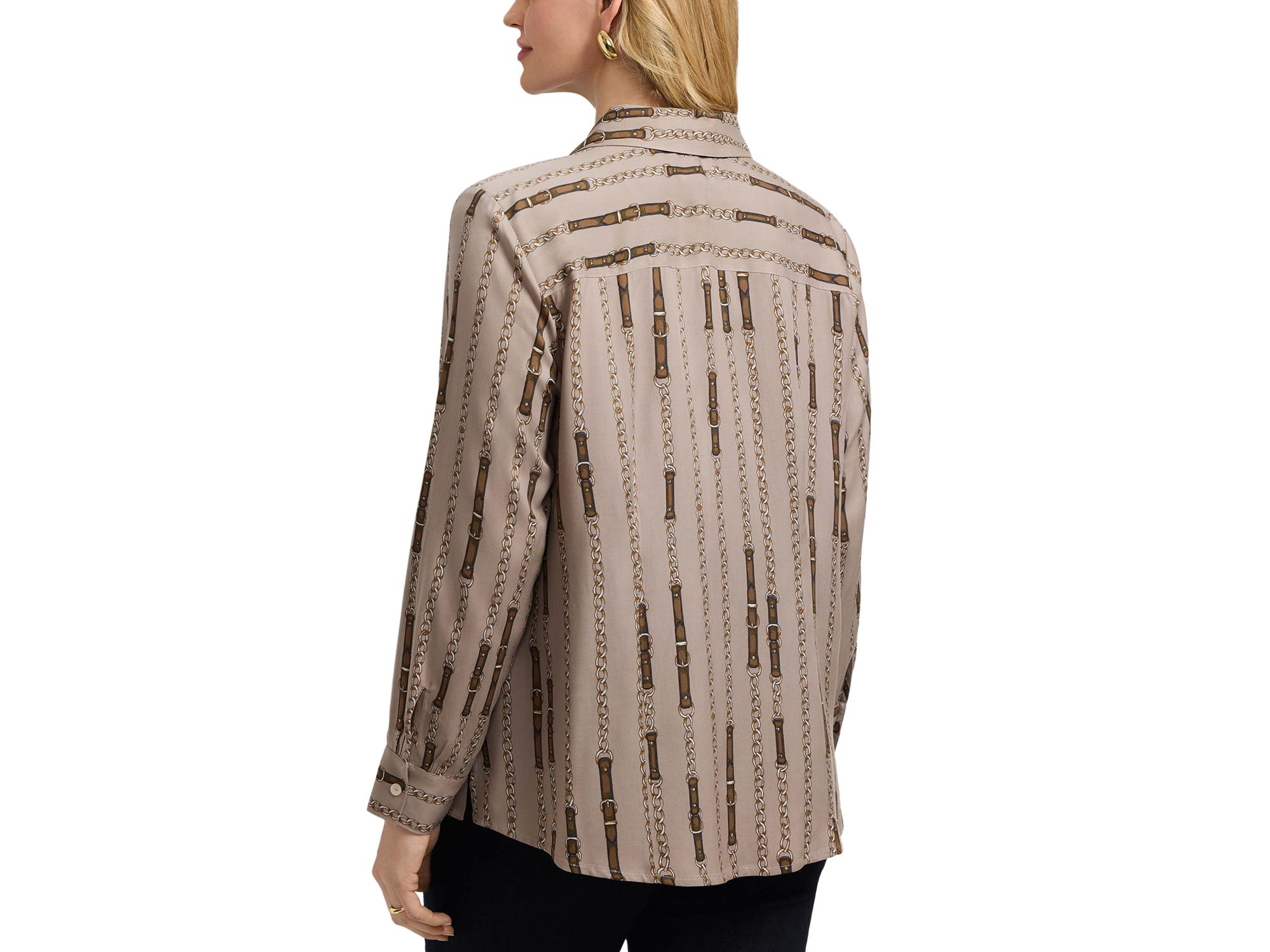 Luna Chain Print Shirt — Image 4