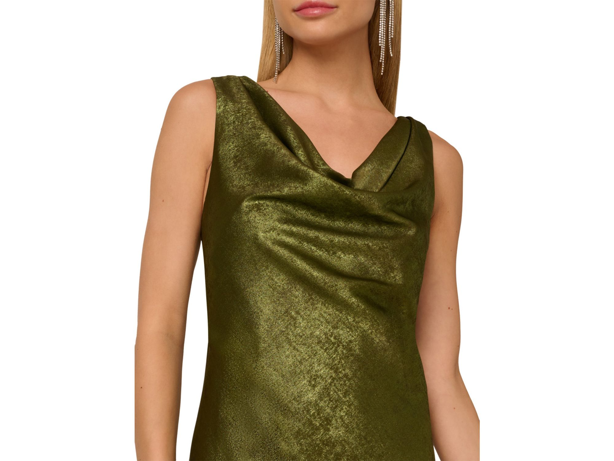 Foil Cowlneck Gown — Image 3