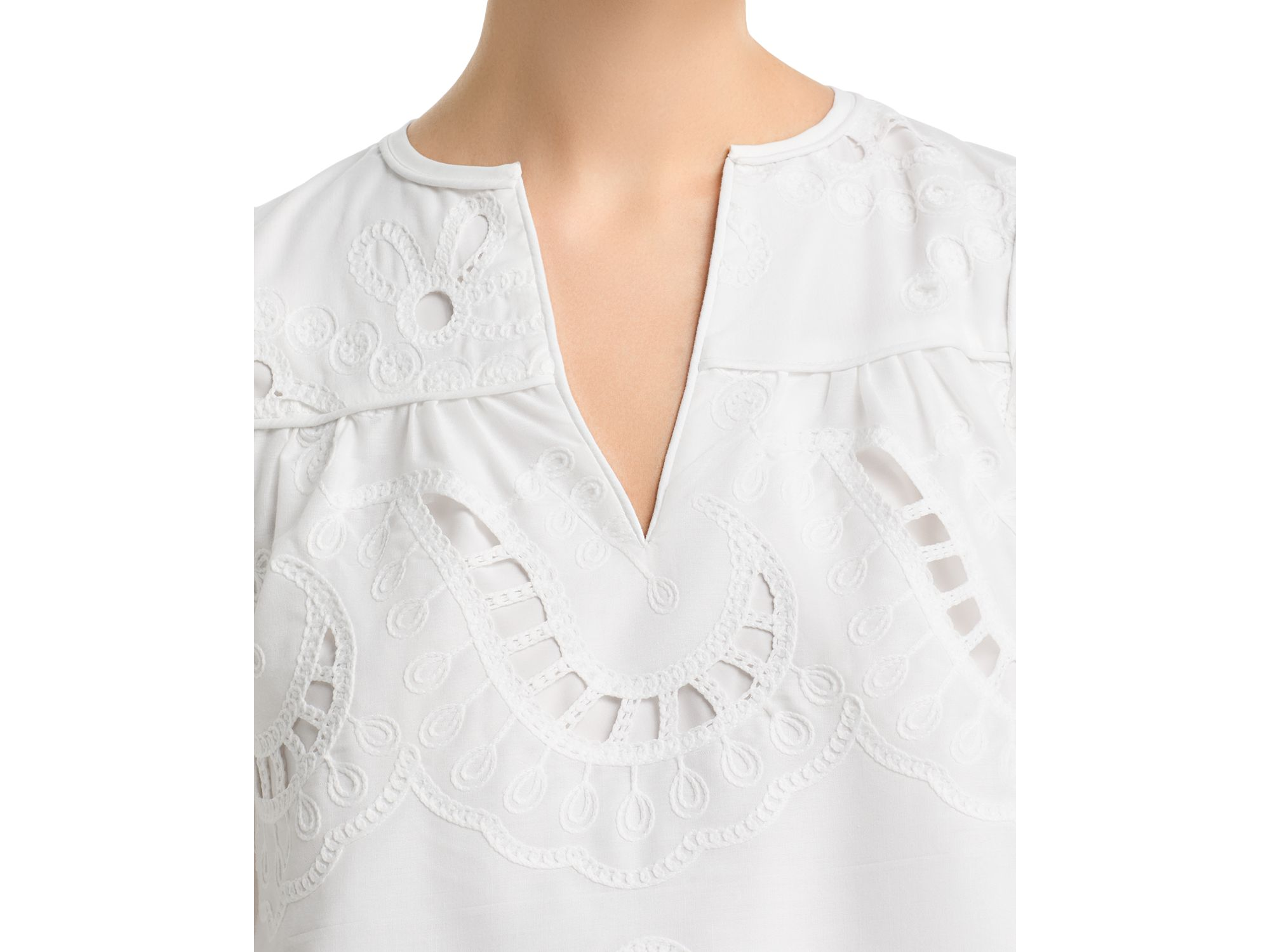 Eyelet Long Sleeve Top - Exclusive — Image 3