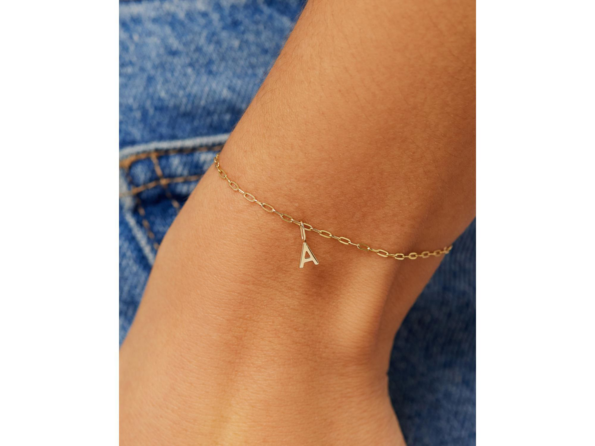 10K  Gold Letter Bracelet — Image 3