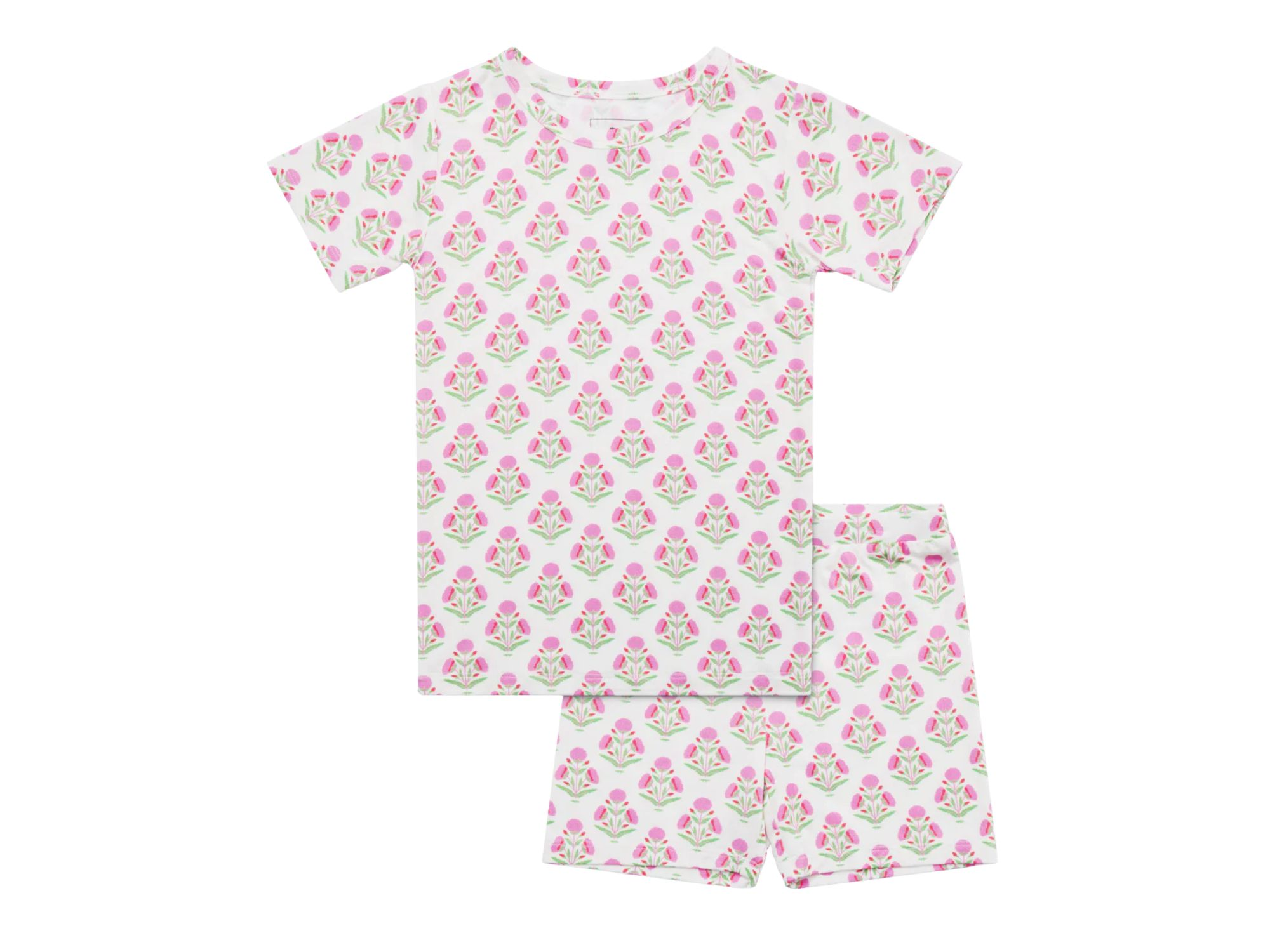 Girls' Pink Posy Pajama Set - Baby, Little Kid — Image 3