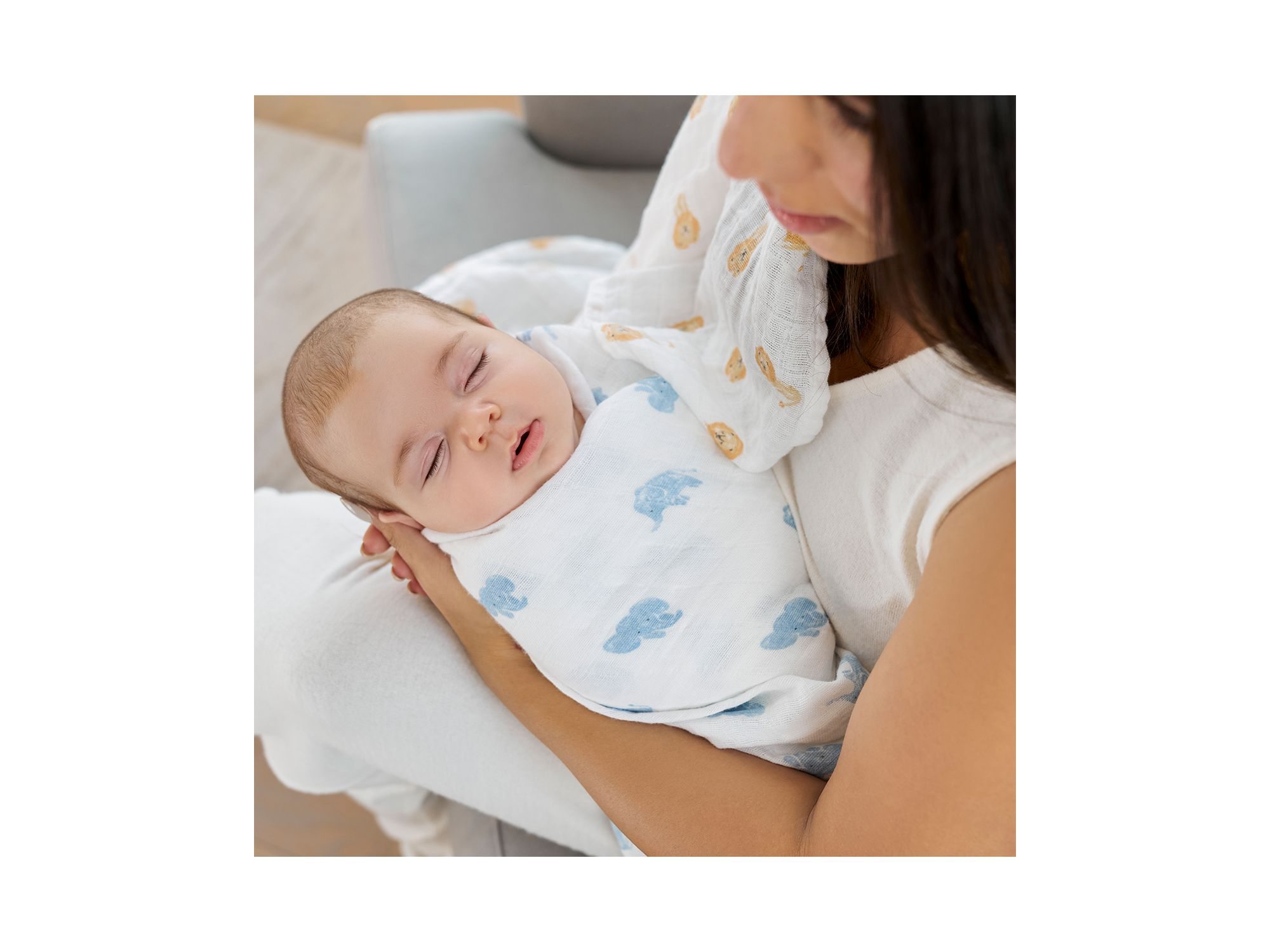 4 Pk. Printed Classic Swaddles — Image 5