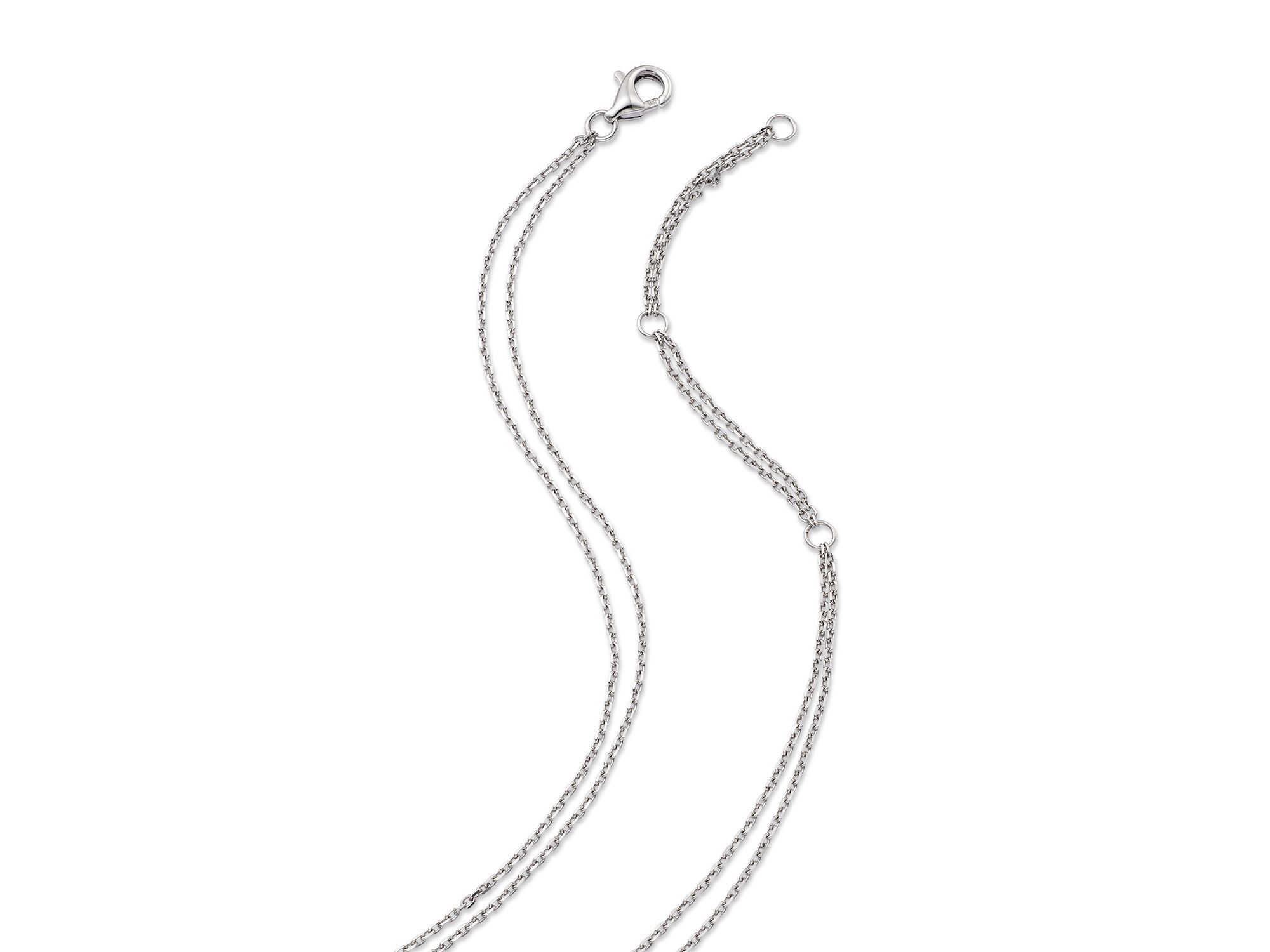 Yellow & White Diamond Vintage Look Pendant Necklace in 14K Yellow & White Gold, 2.90 tcw — Image 4