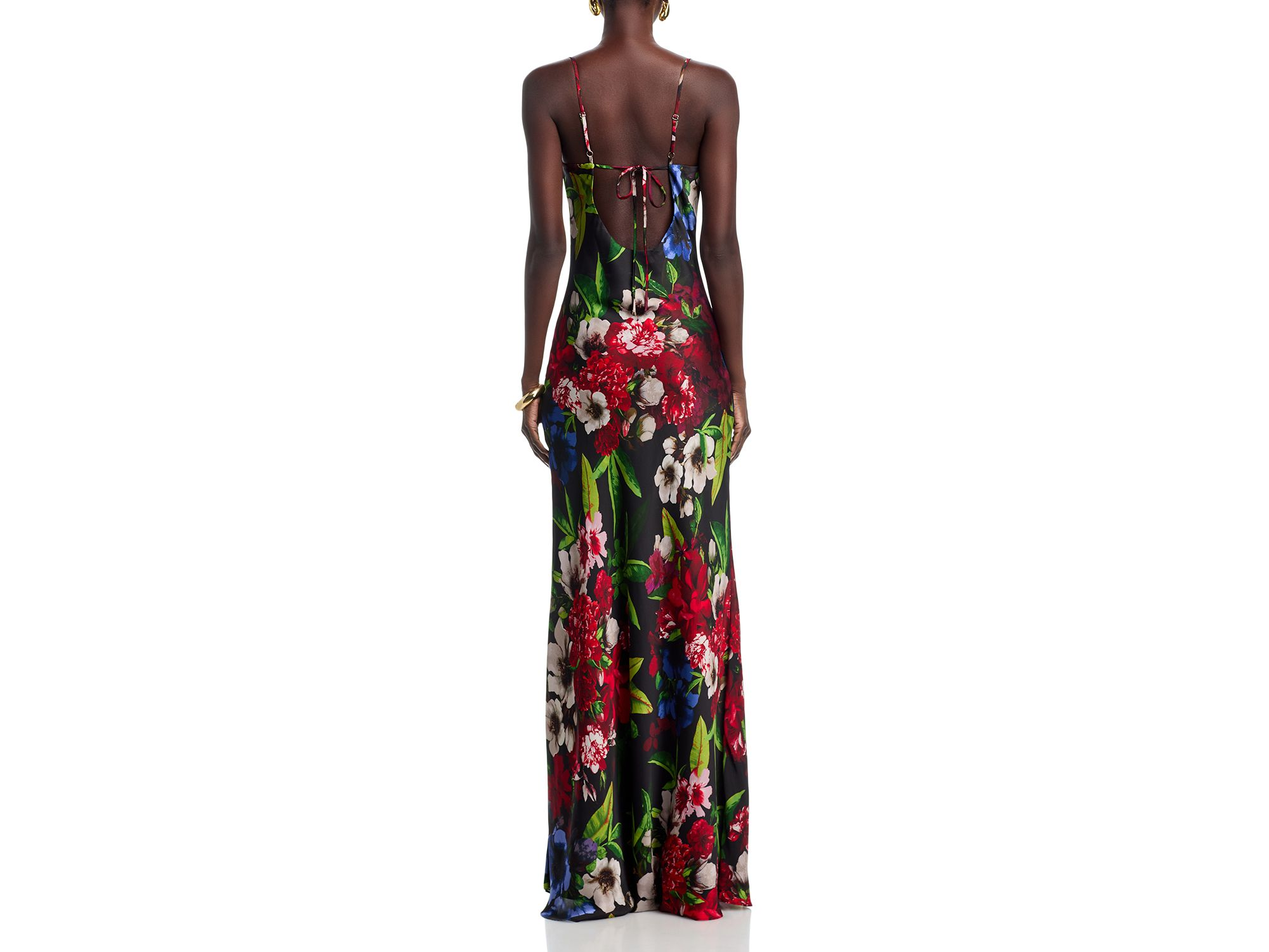 Printed Spaghetti Strap Slip Dress - Exclusive — Image 4