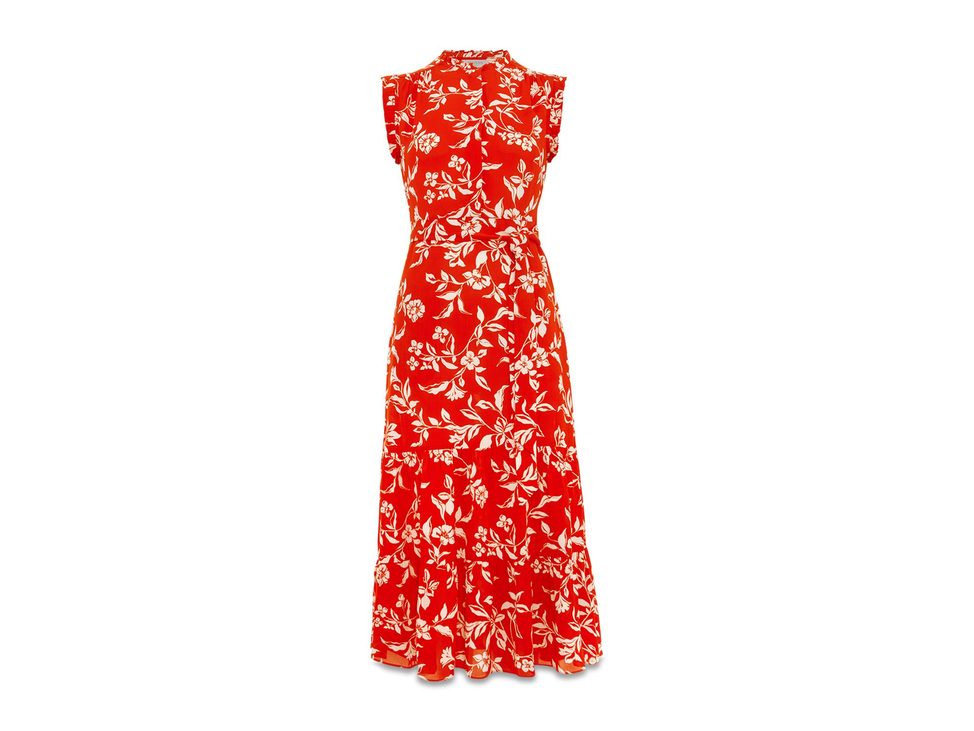 Elsa Ruffled Midi Dress — Image 4
