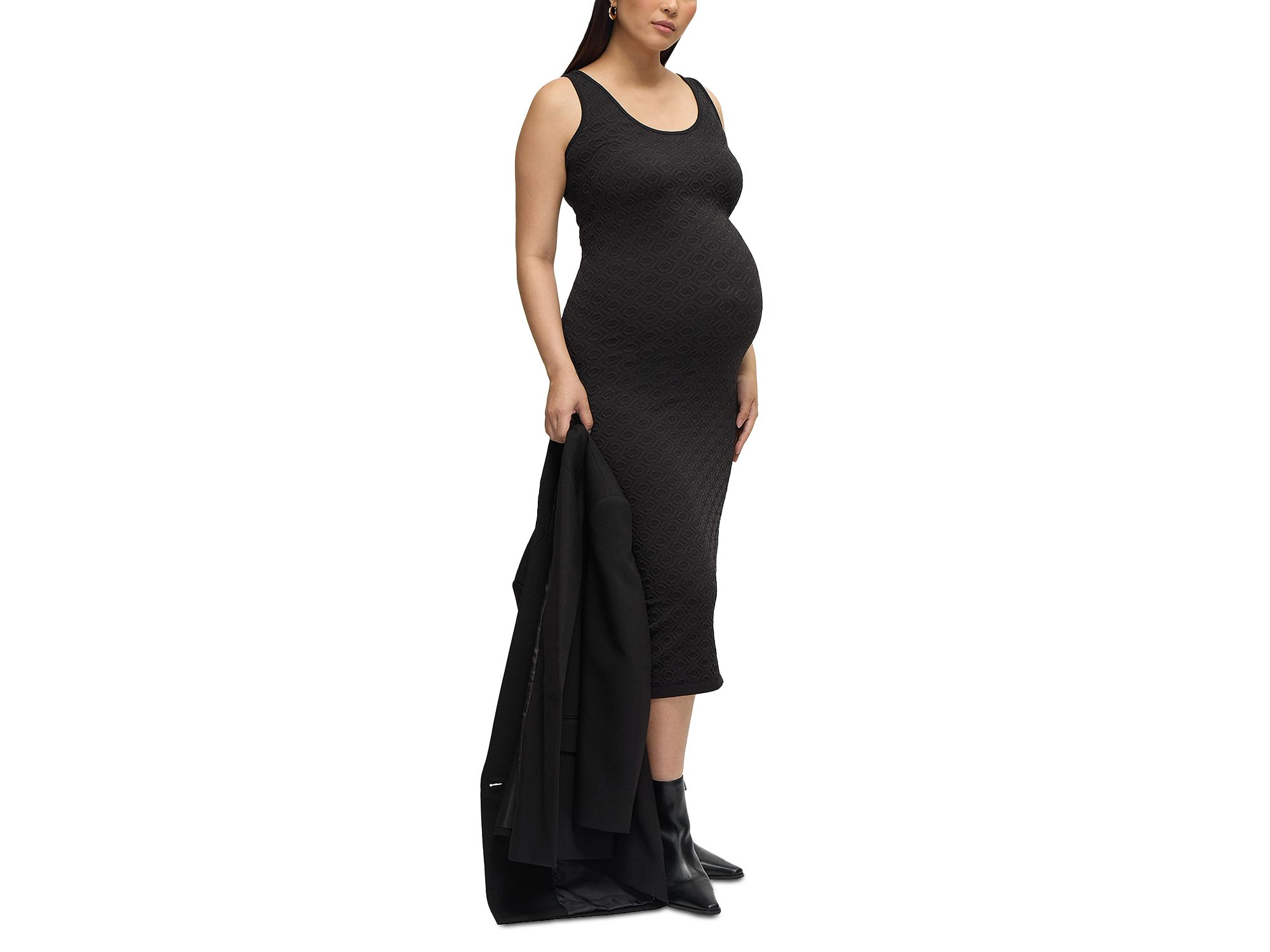 Seamless Midi Maternity Dress — Image 3