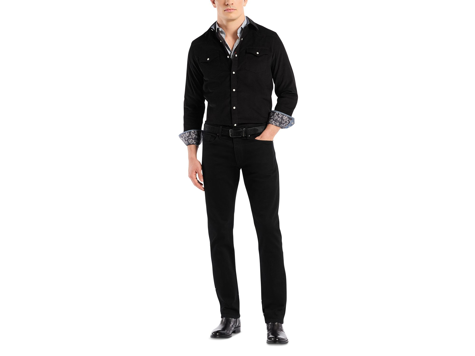 Wyatt Woven Snap Front Shirt — Image 7