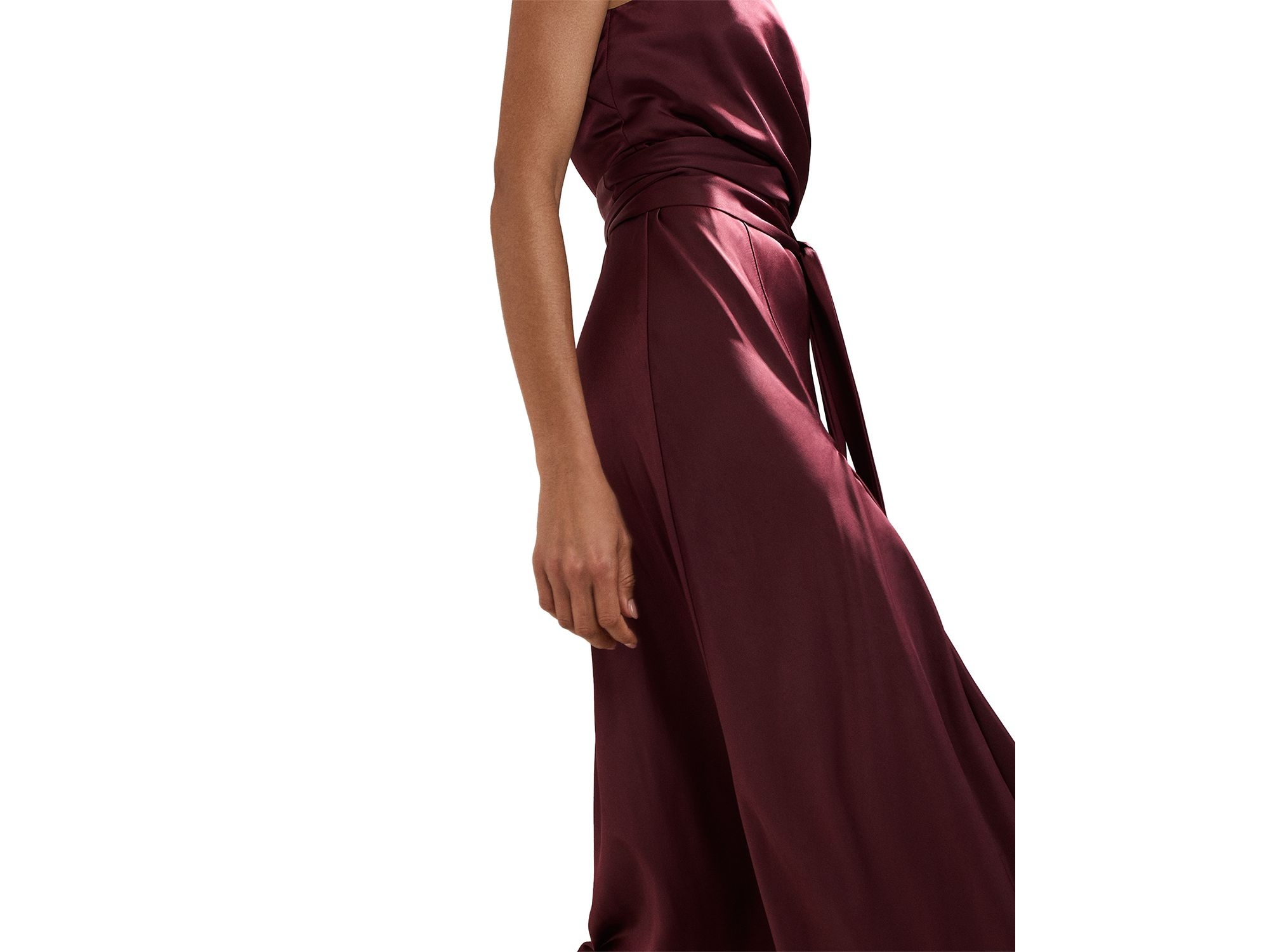 Draped Satin Dress — Image 4