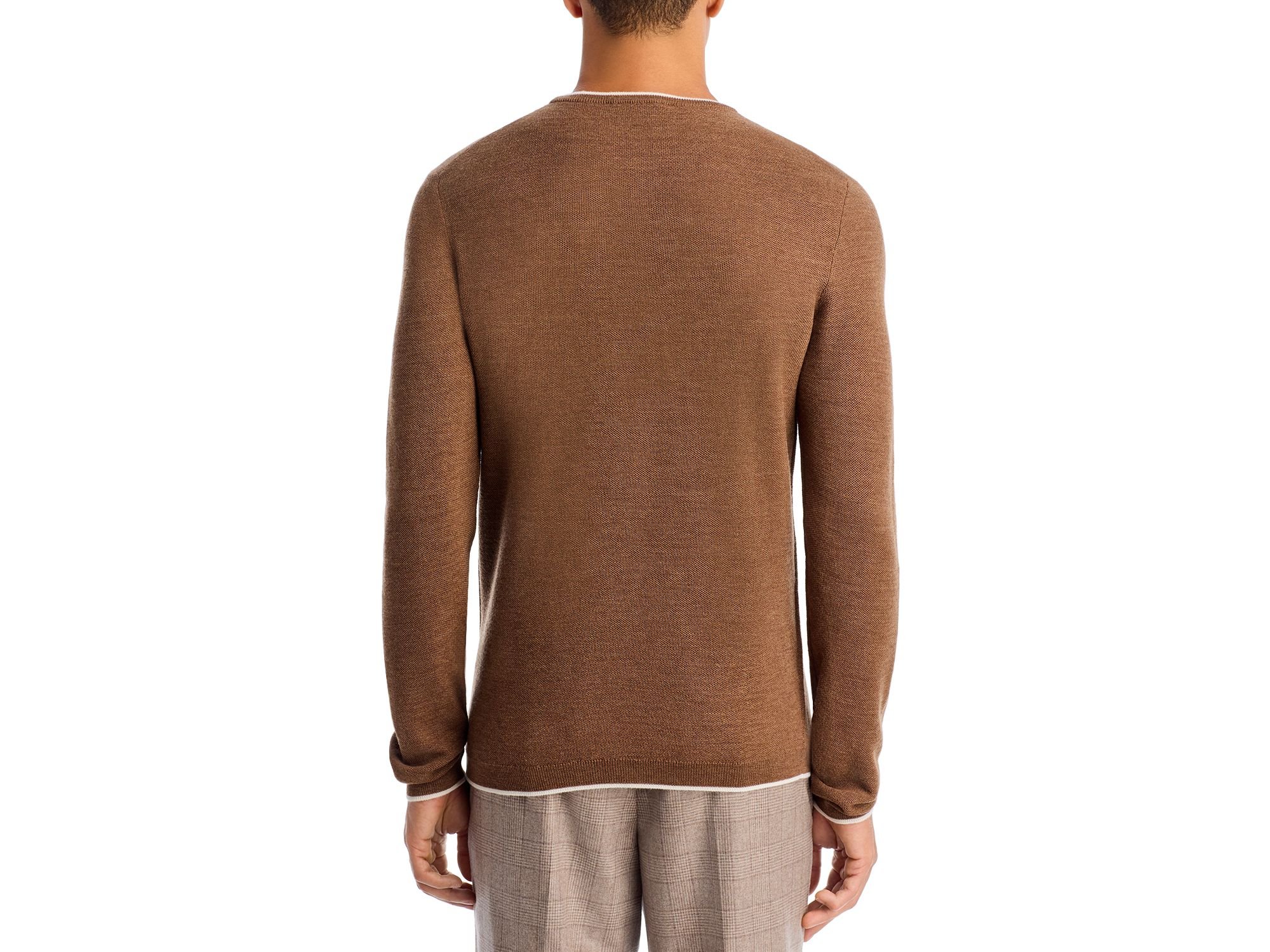 Belvedere Tipped Crewneck Sweater — Image 3