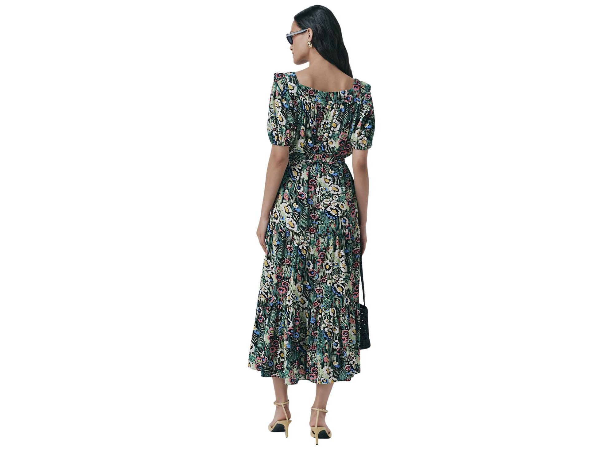 Georgia Tiered Floral Midi Dress — Image 4
