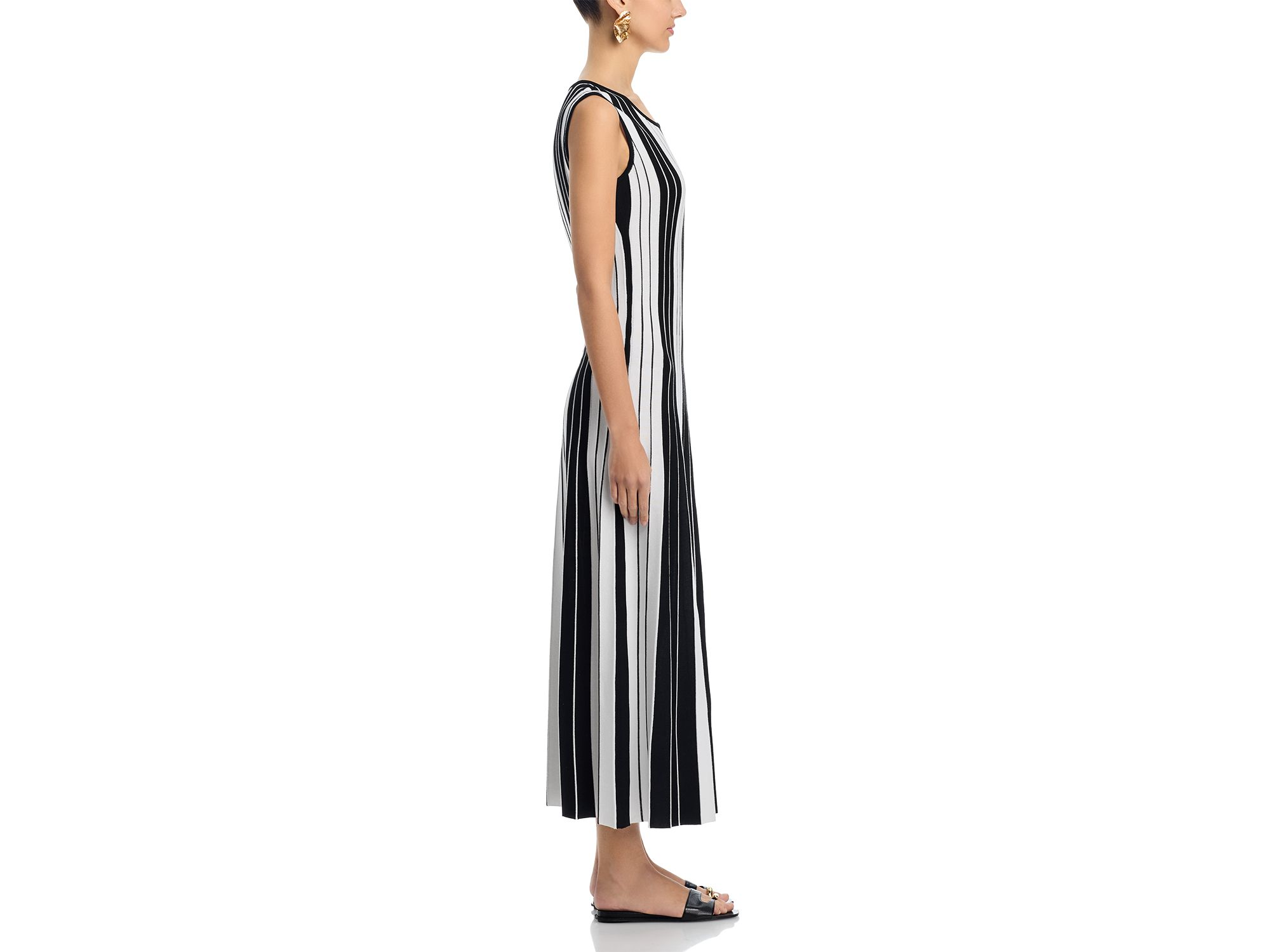 Fit And Flare Striped Maxi Dress — Image 6