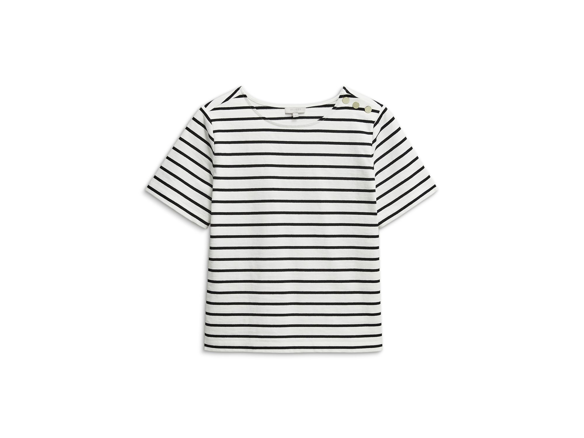 Bethan Striped Crewneck Top — Image 5
