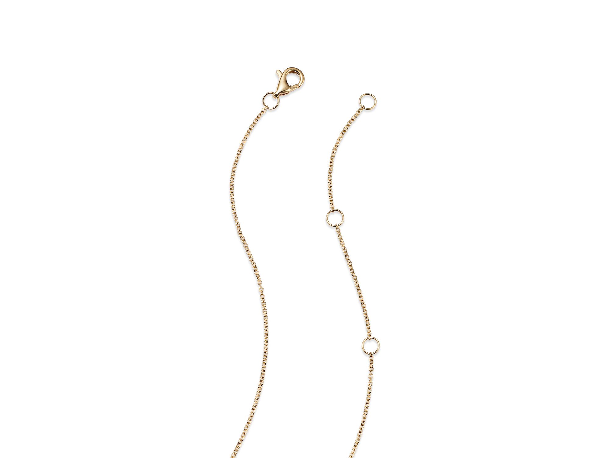 Diamond Curved Bar Necklace in 14K Yellow Gold, 0.30 tcw — Image 4