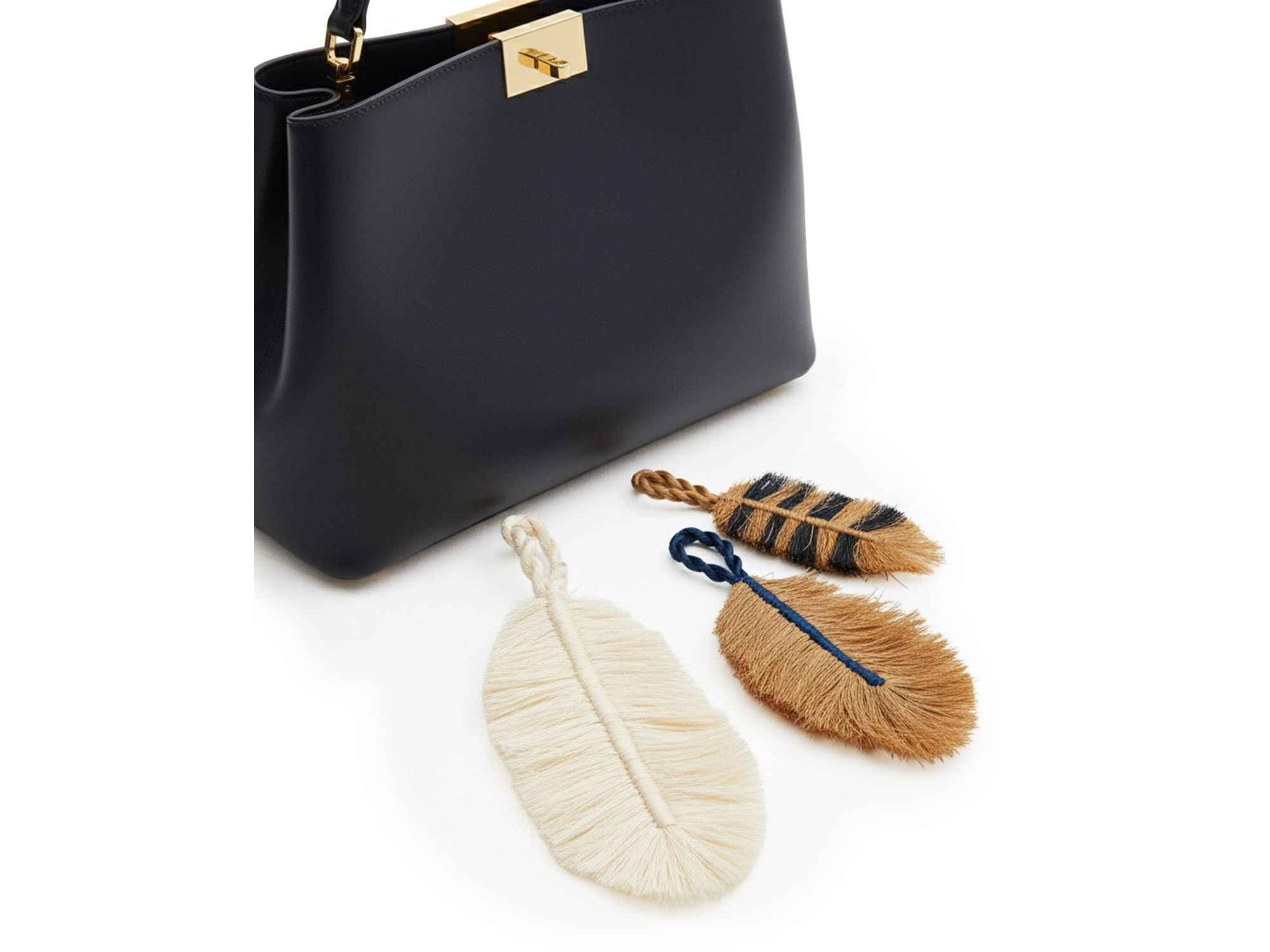 Feather Bag Charms, Set of 3 — Image 4