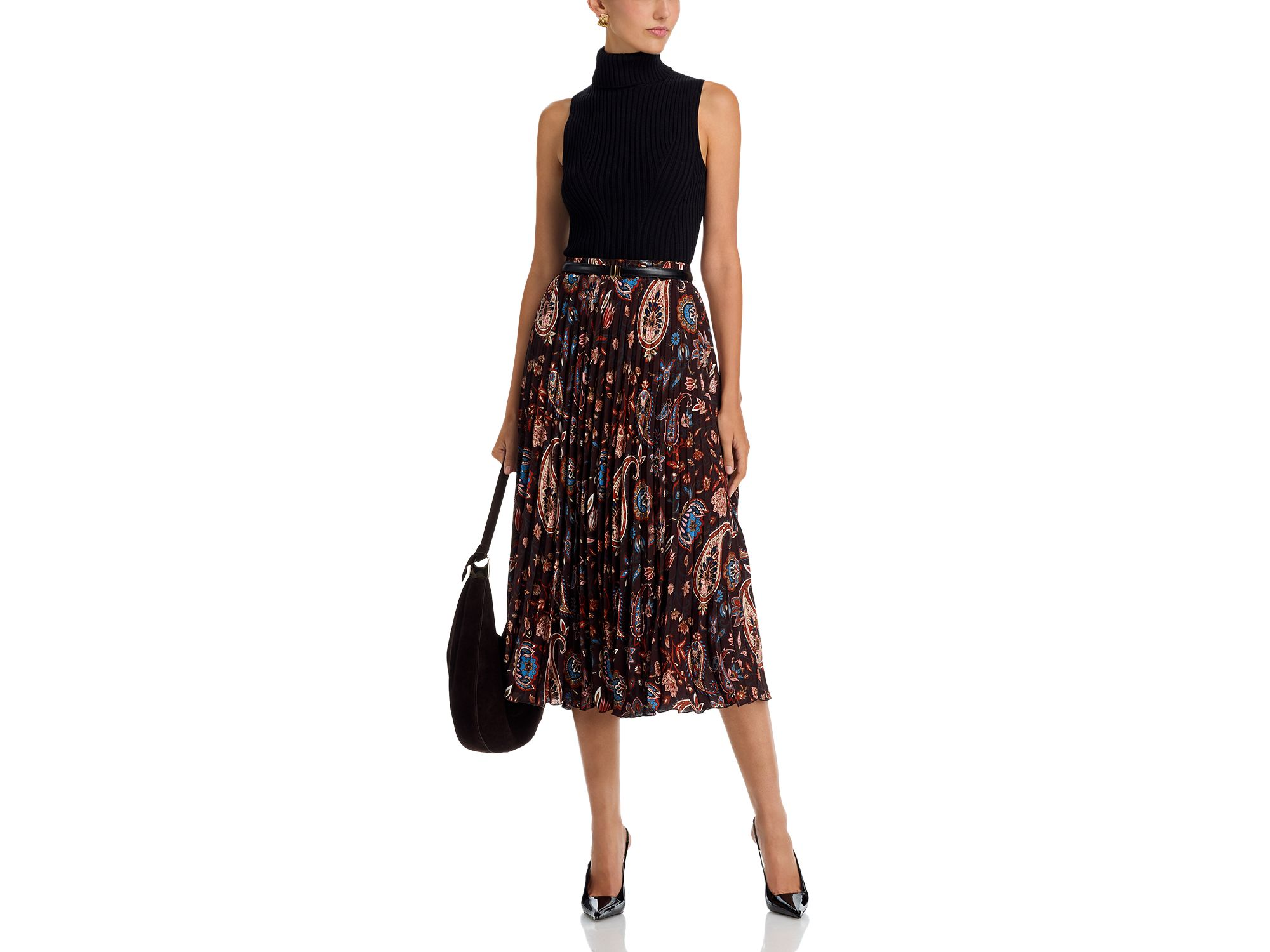 Pleated Midi Skirt — Image 7