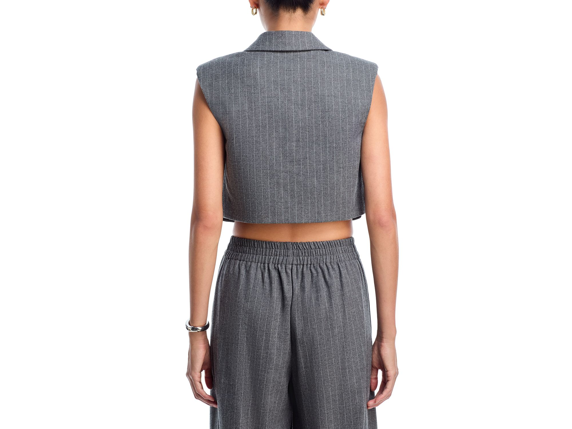 Cropped Vest & Wide Leg Pants - Exclusive — Image 4