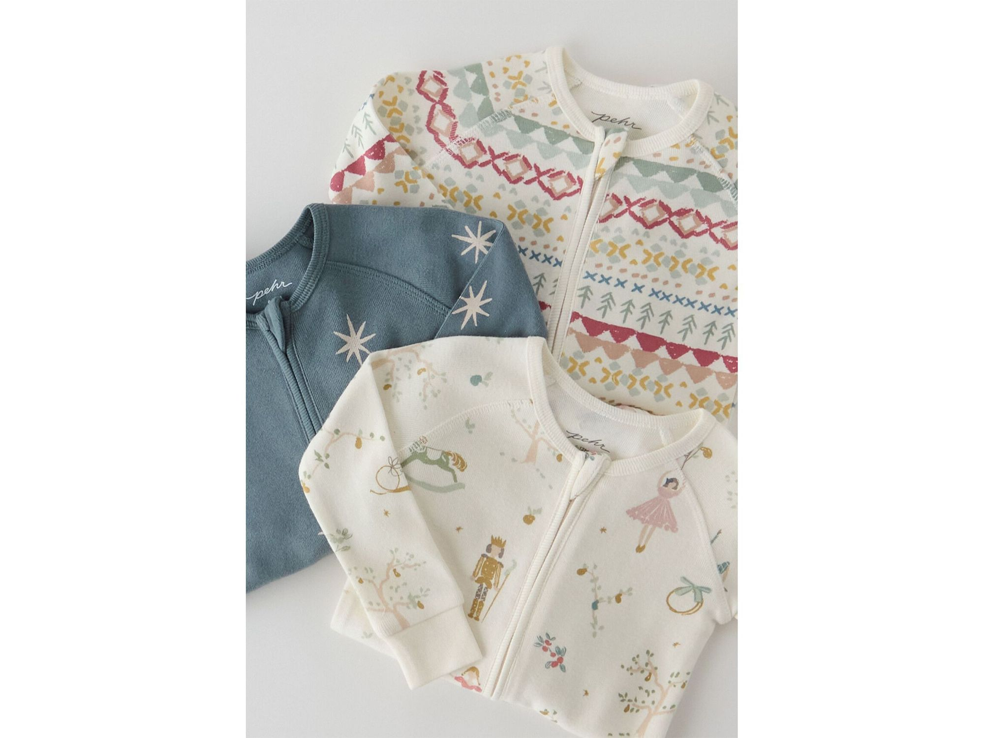 Unisex Partridge in a Pehr Tree Ribbed Footless Sleeper - Baby — Image 4
