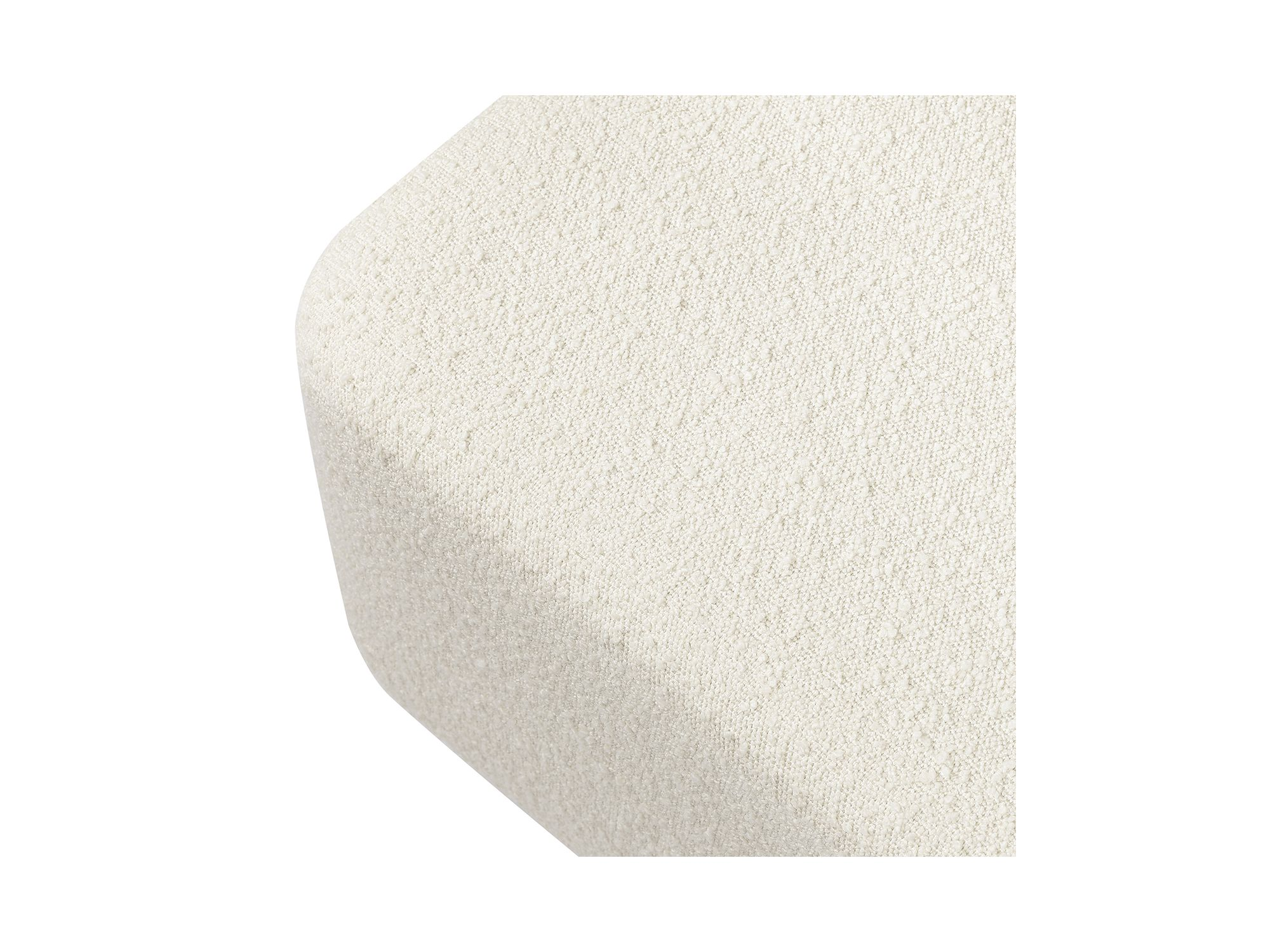 Kiwi Bouclé Gliding Ottoman — Image 3
