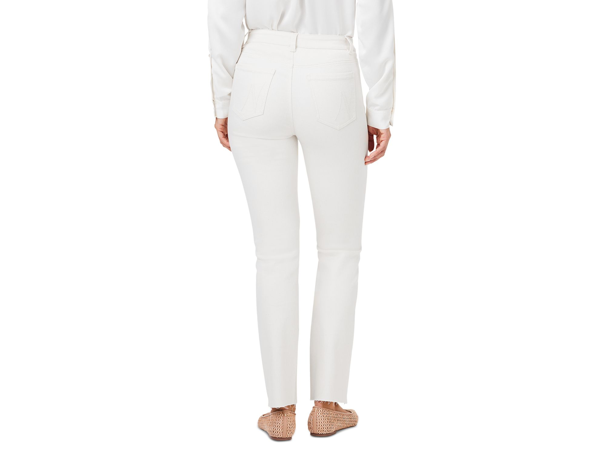 High Rise Straight Ankle Jeans in Canvas — Image 5