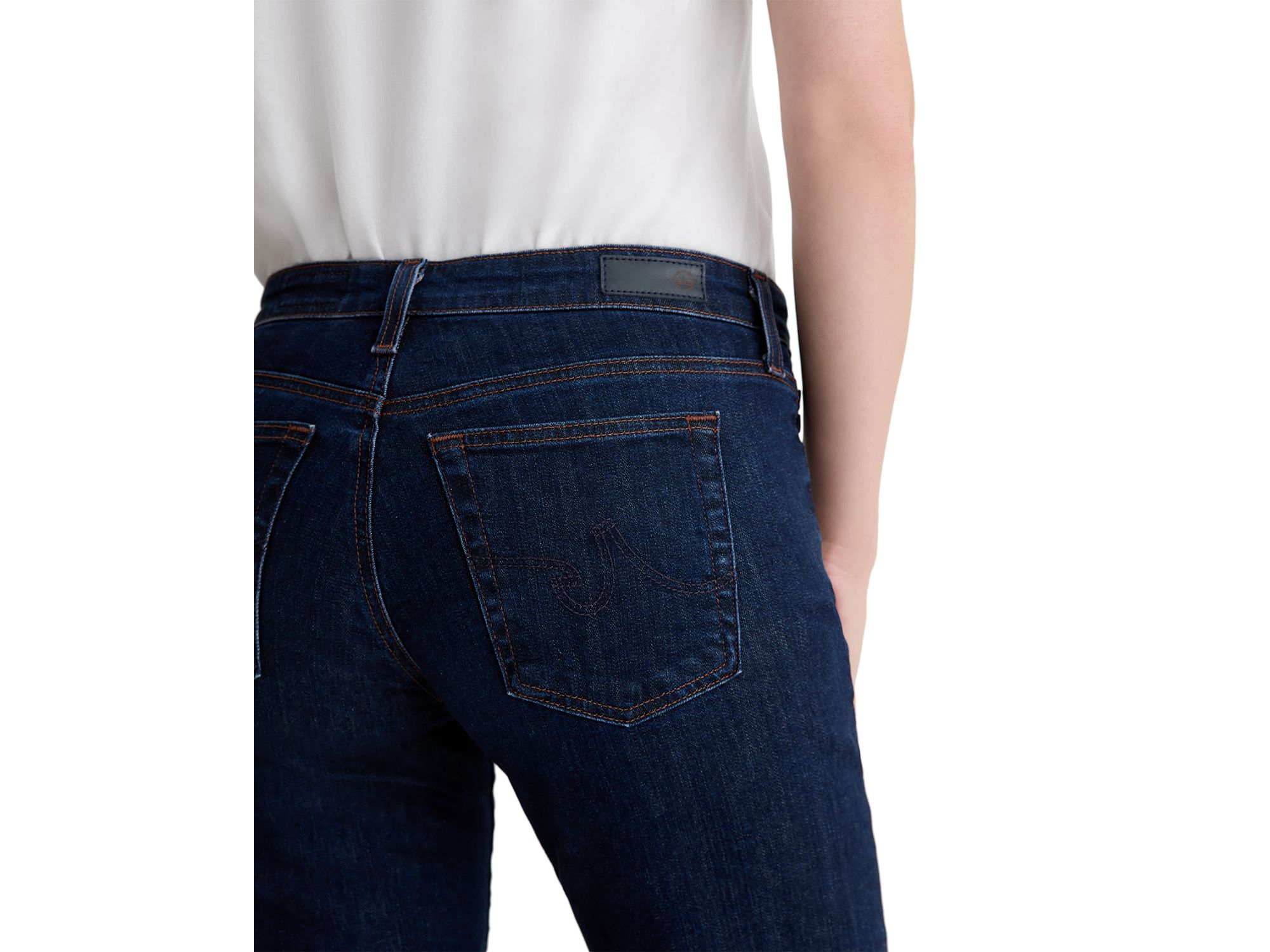 Sandra Low Rise Straight Jeans in Modern Indigo — Image 3