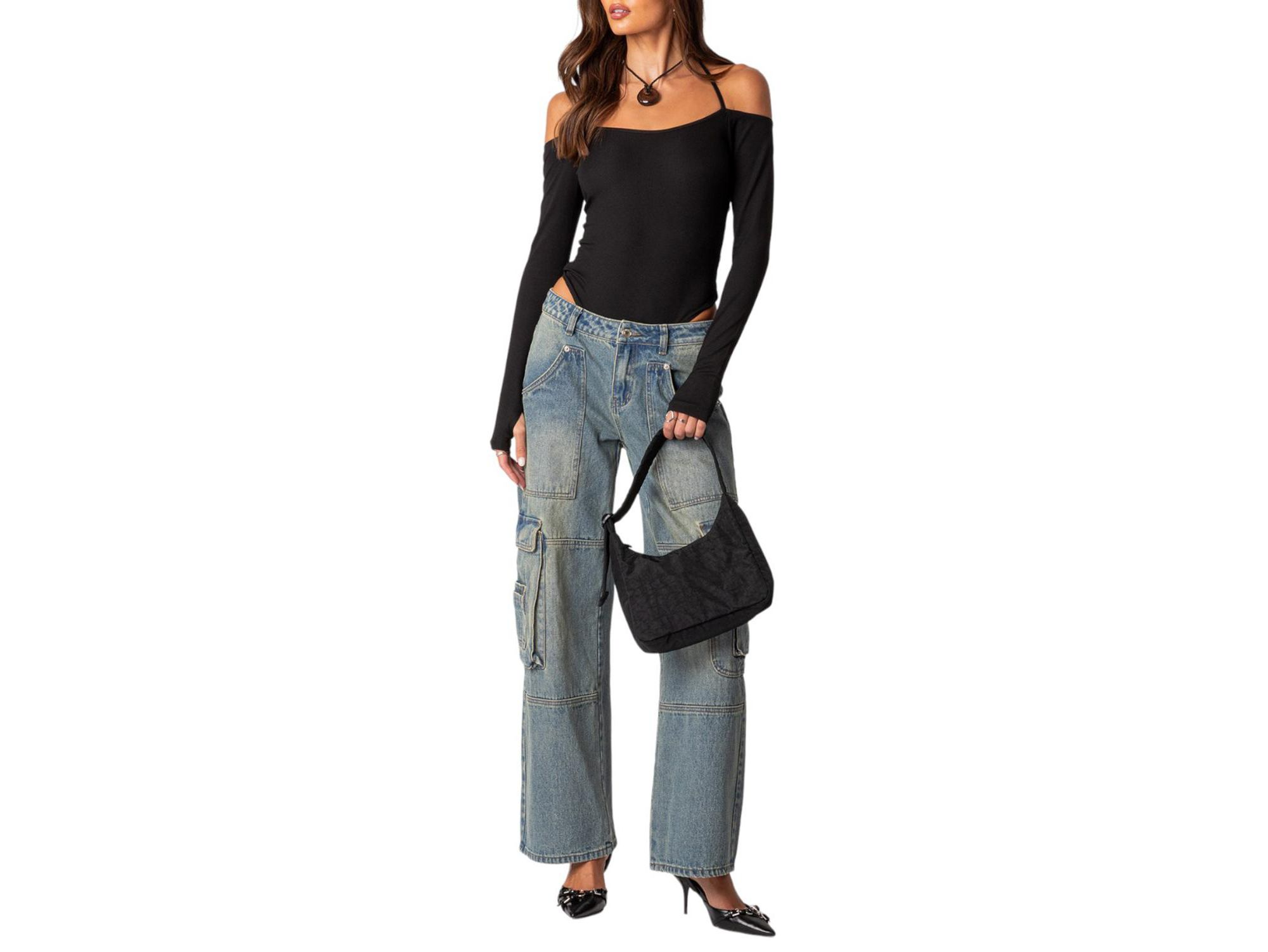 Model Off Duty Ribbed Bodysuit — Image 4