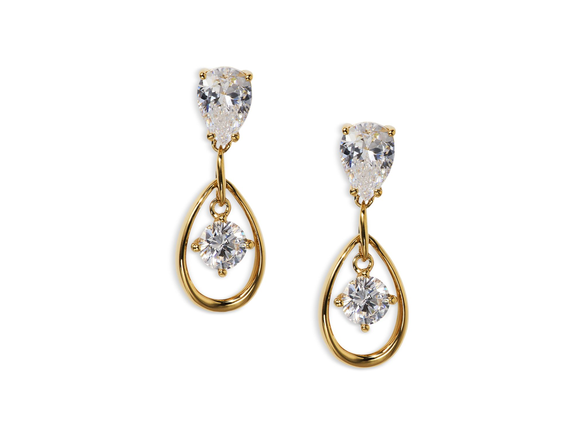 It Girl Cubic Zirconia Drop Earrings - Image 1
