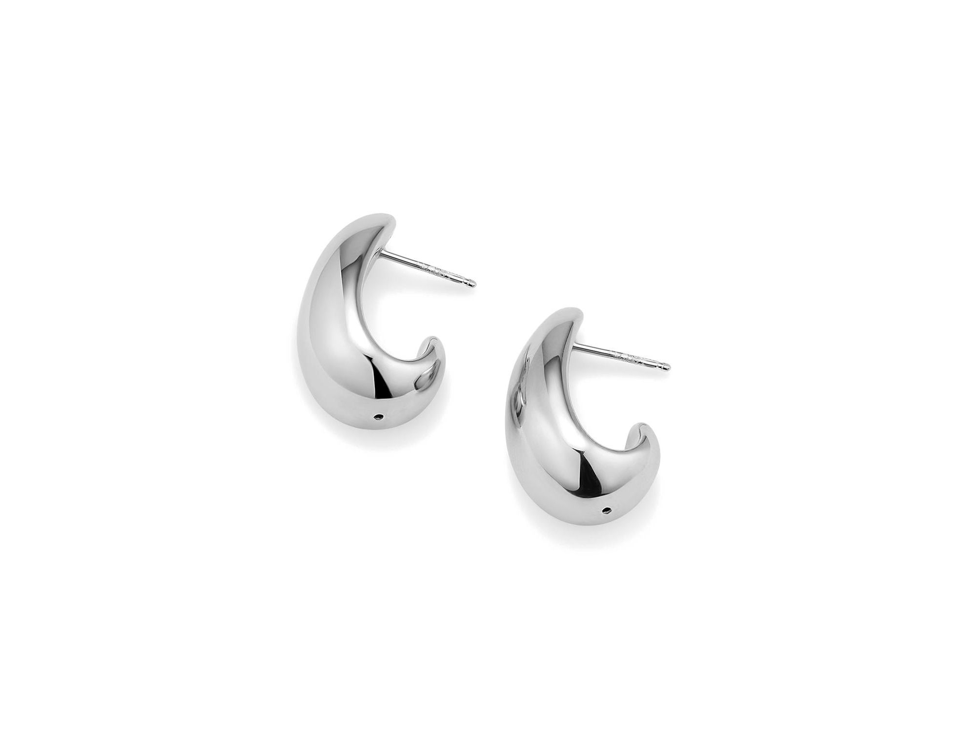 Sterling Contour Drop Earrings — Image 5