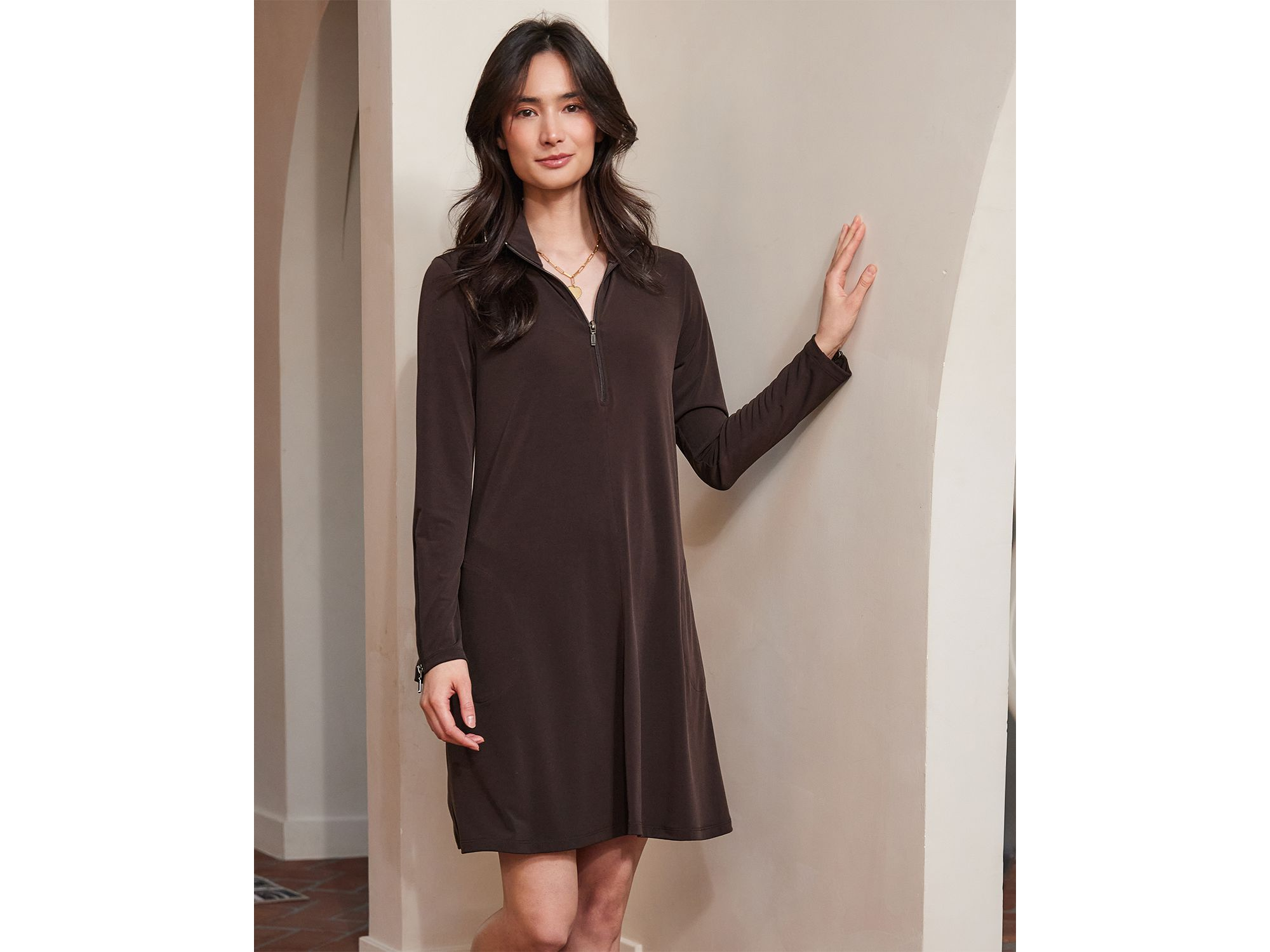Zip Up Travel Dress — Image 3