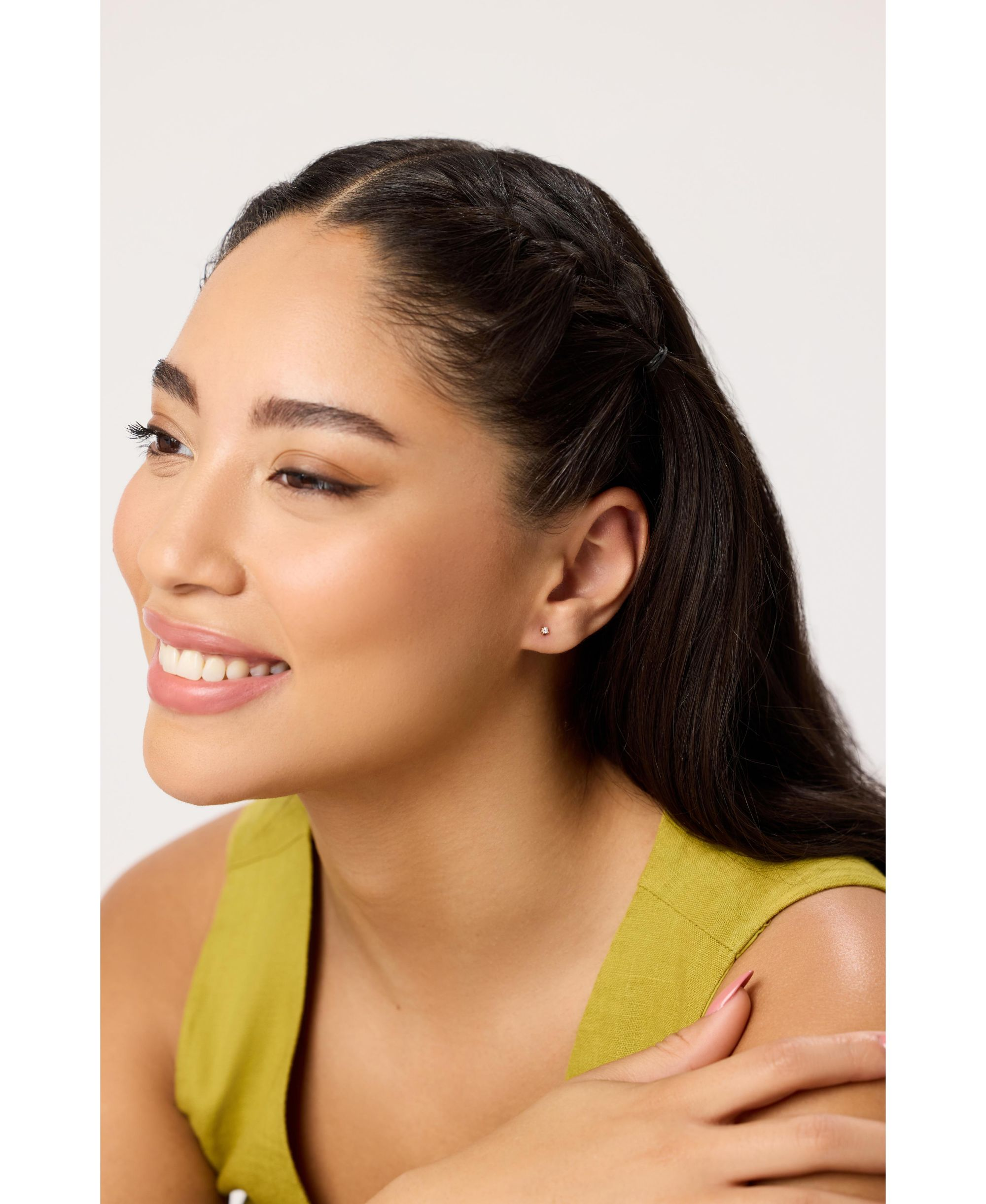 Lab Grown Diamond Mini Studs Earrings — Image 3