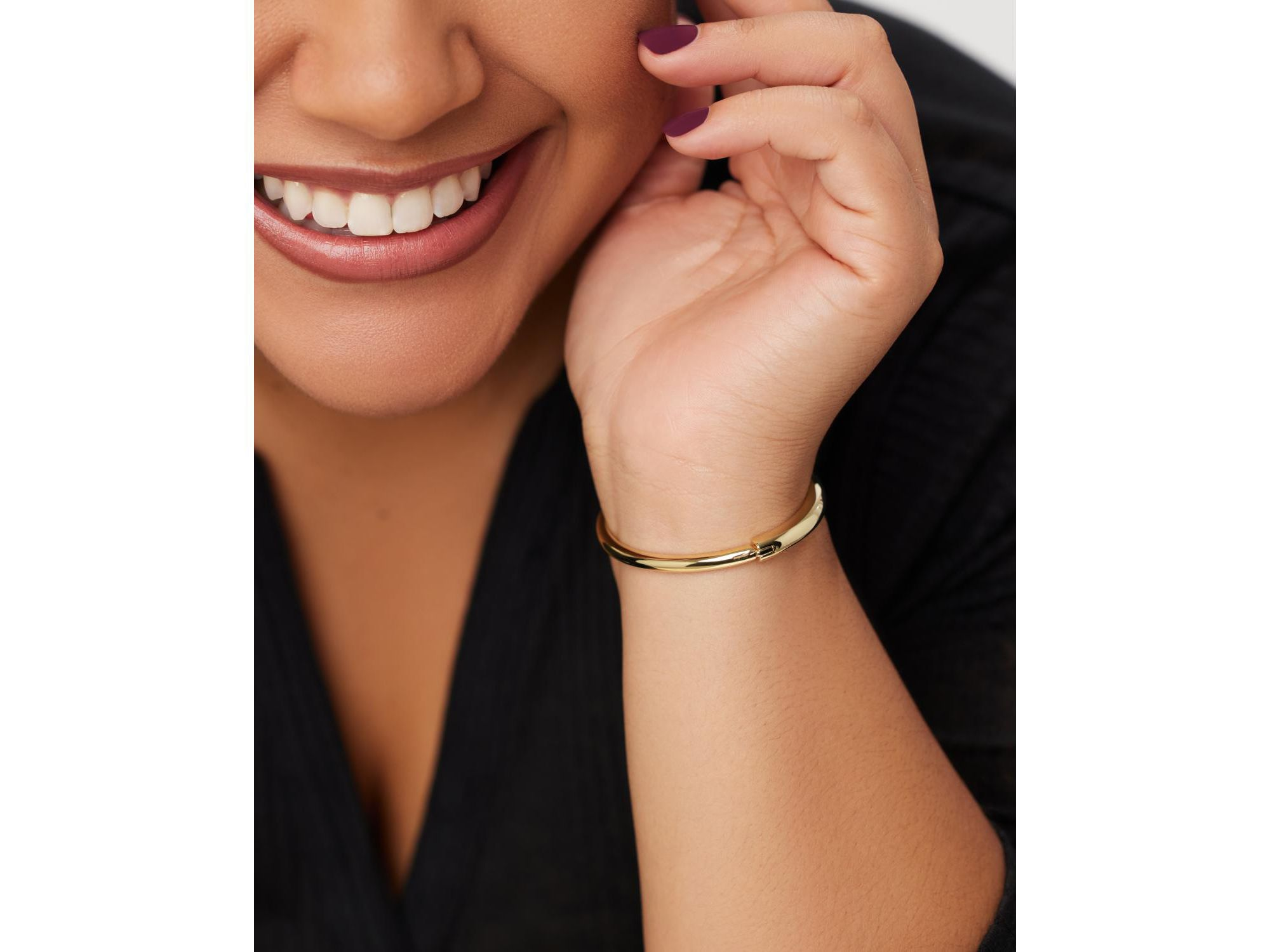 Gold Bangle Bracelet - Brynley — Image 5