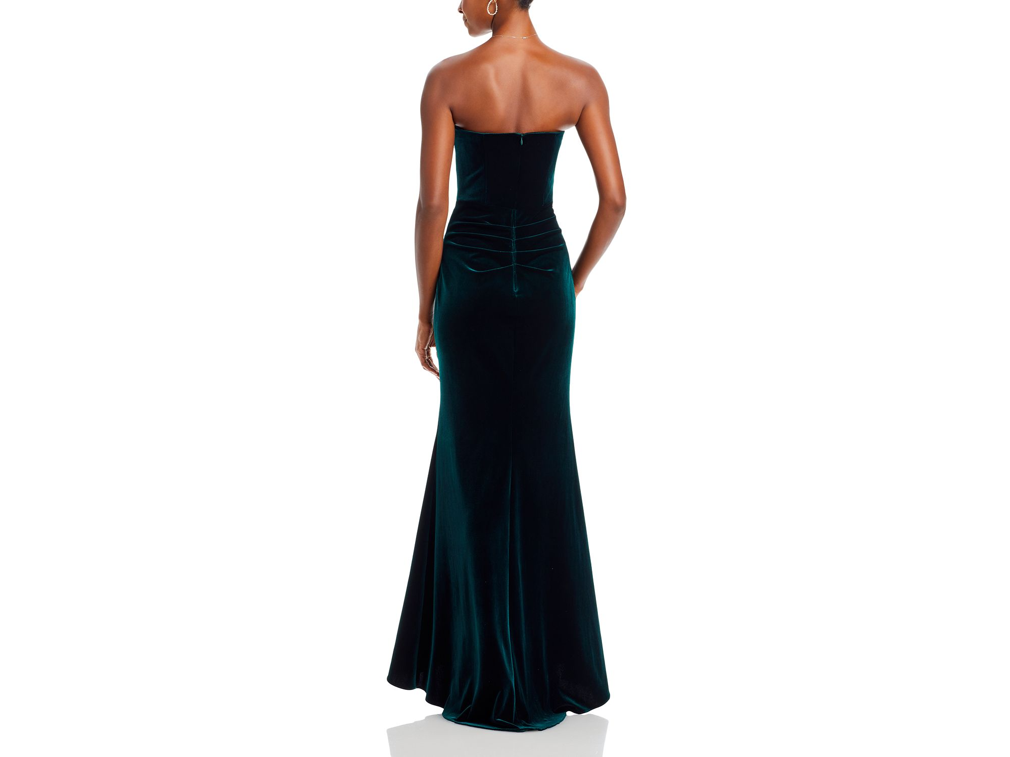 Velvet Strapless Gown - Exclusive — Image 5
